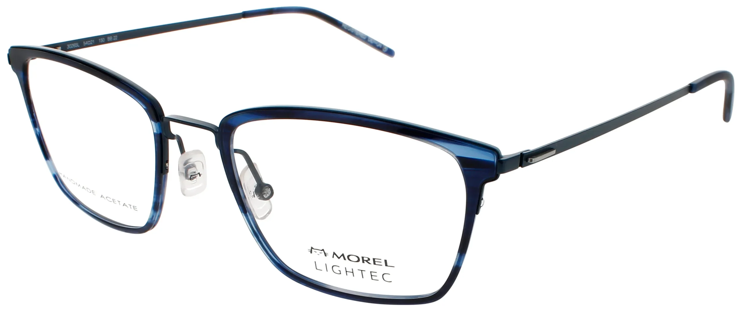 Lightec OMICRON 29 BB22 Eyeglasses Dark Blue 54mm Men