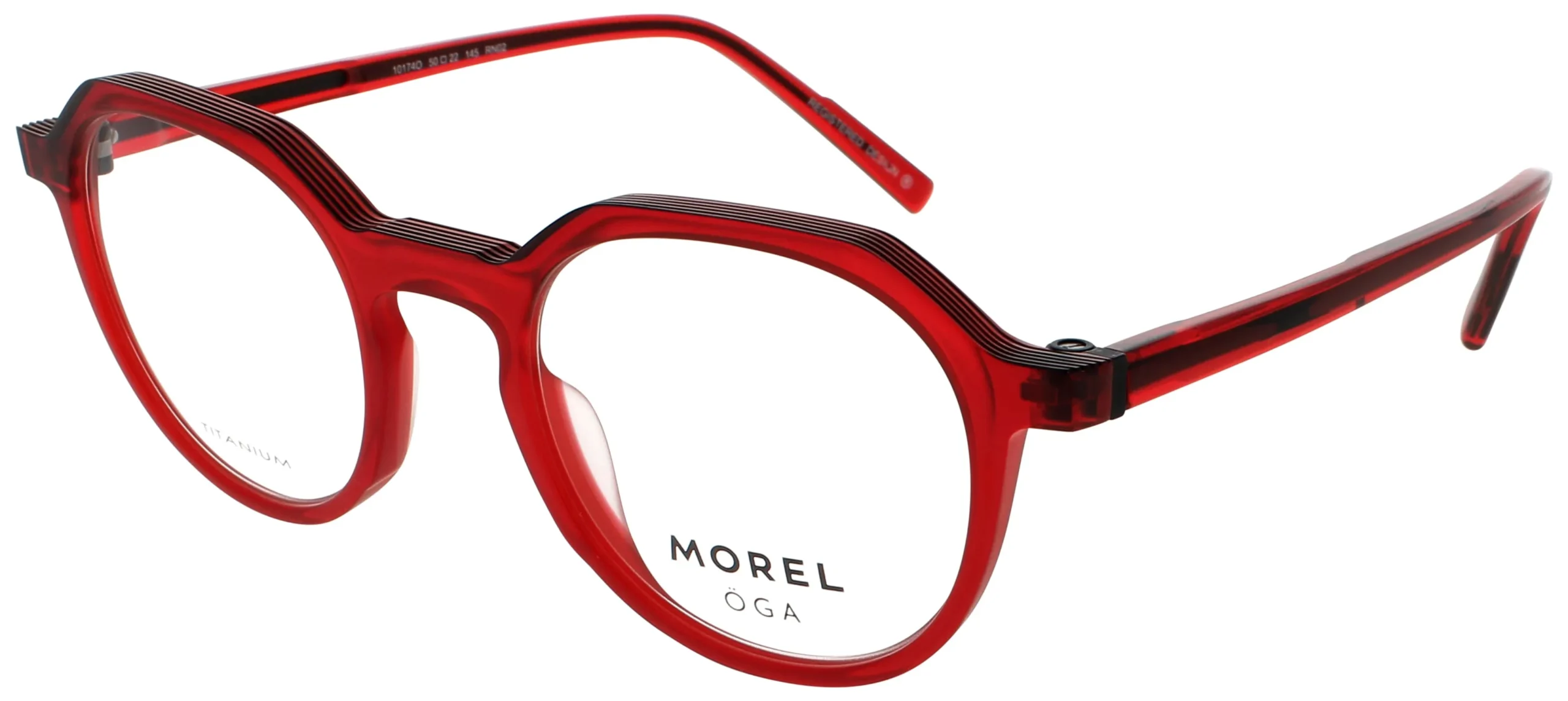 OGA KOLOR RN02 Eyeglasses Red 50mm Men