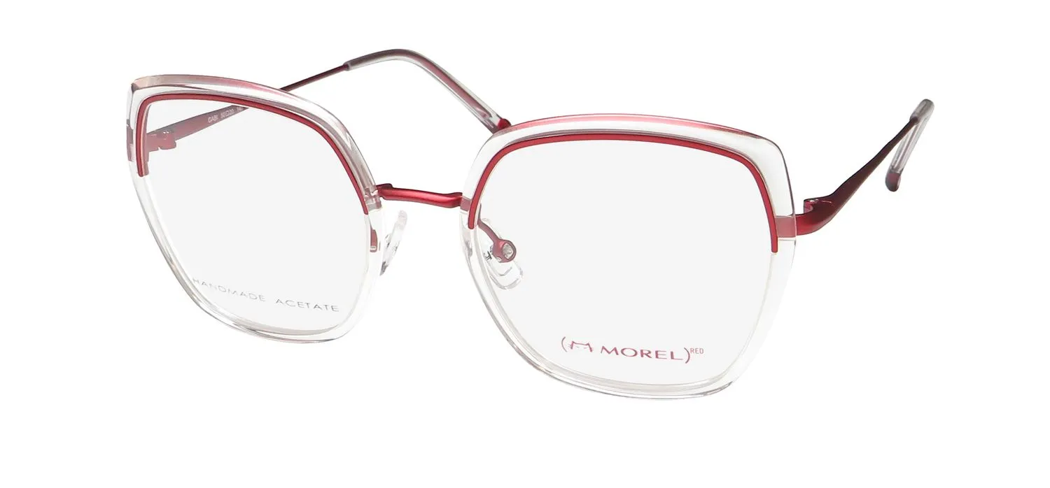 Morel Red Gabi 90018c pr14 Eyeglasses Pink Crystal 50mm