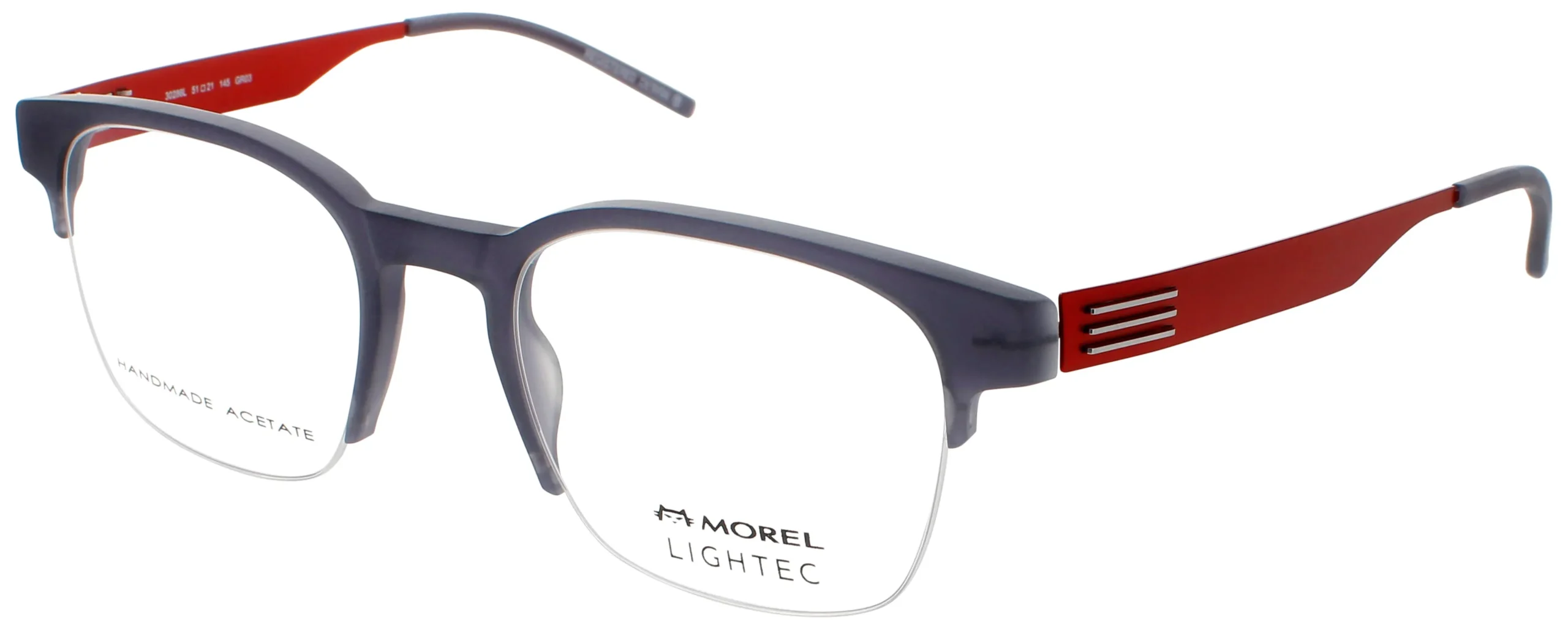 Lightec OMICRON 59 GR03 Eyeglasses Grey 51mm Men