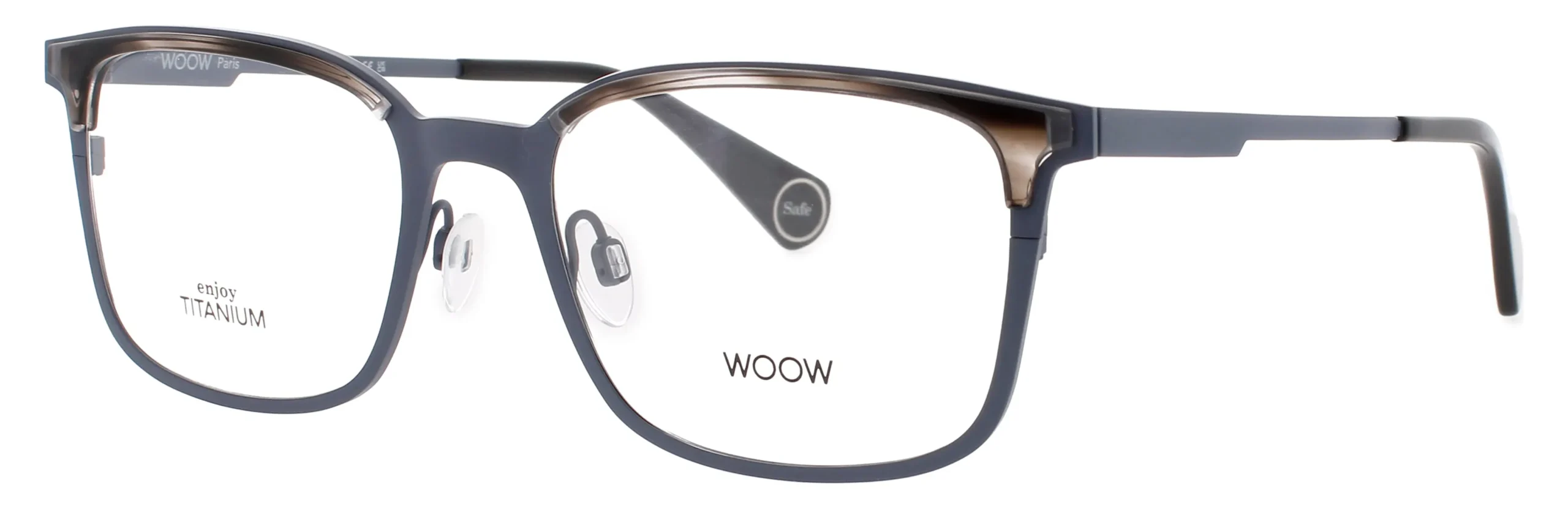 Woow BE-SAFE-2 3402 Eyeglasses Grey And Amber Horn 54mm Men