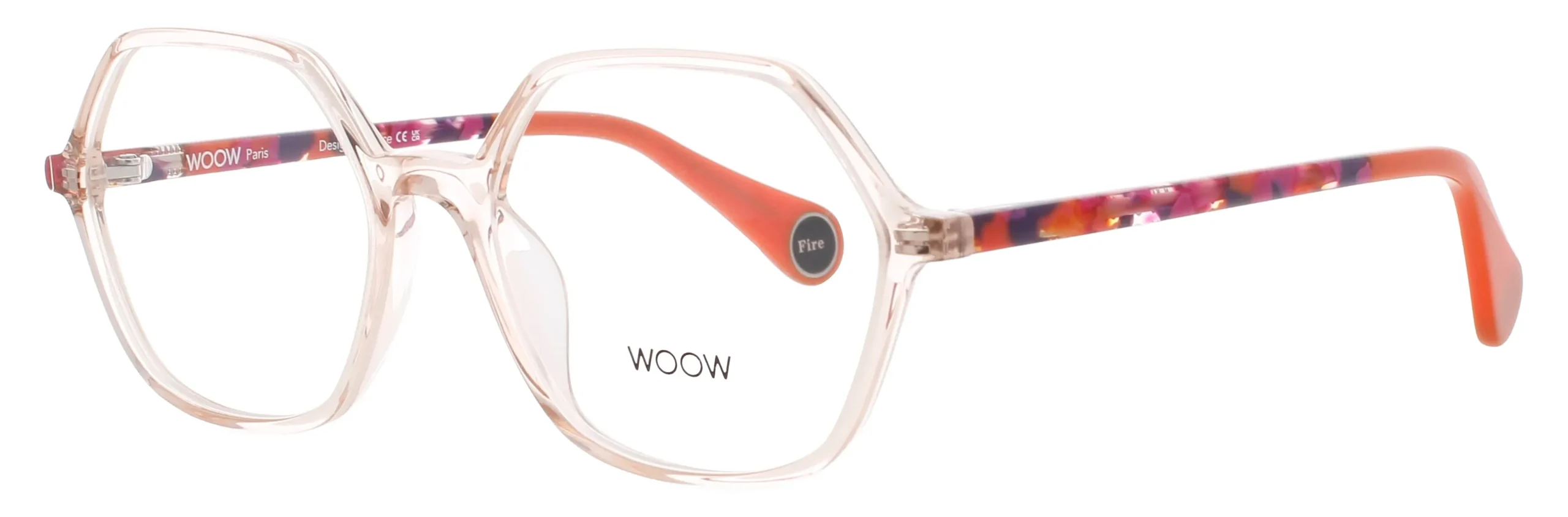 Woow ON-FIRE-1 3064 Eyeglasses Transparent Peach 51mm Women