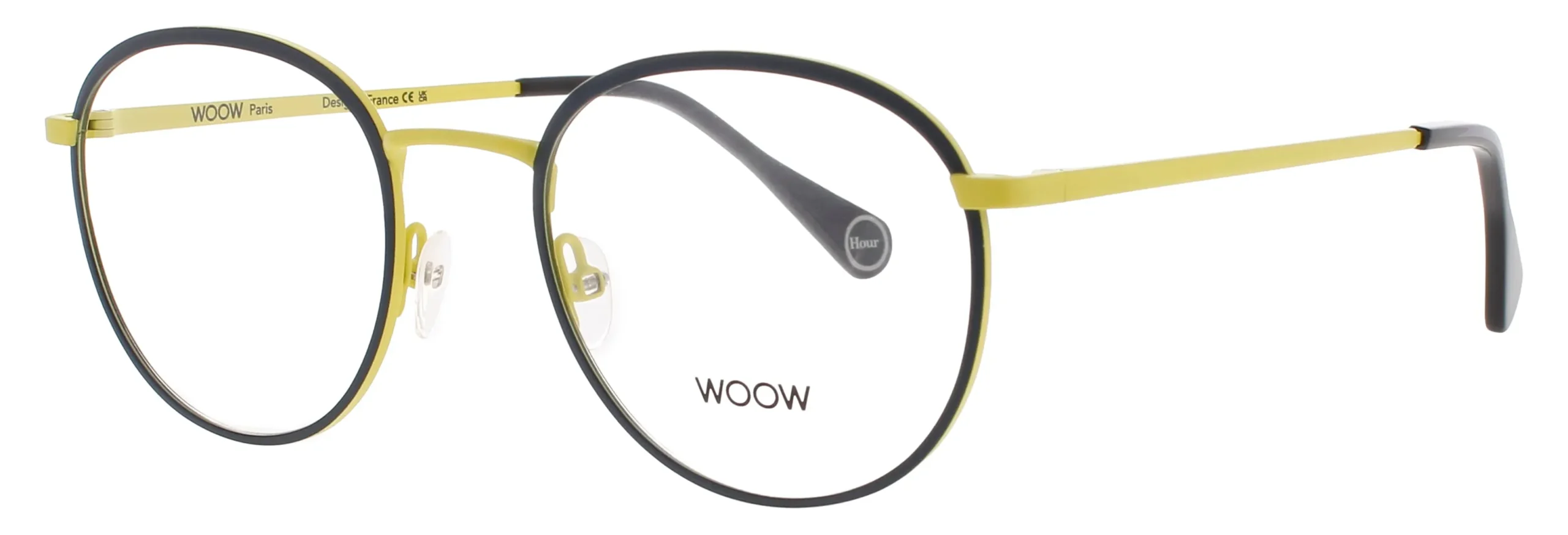 Woow RUSH-HOUR-1 9335 Eyeglasses Lemon Yellow 49mm Men