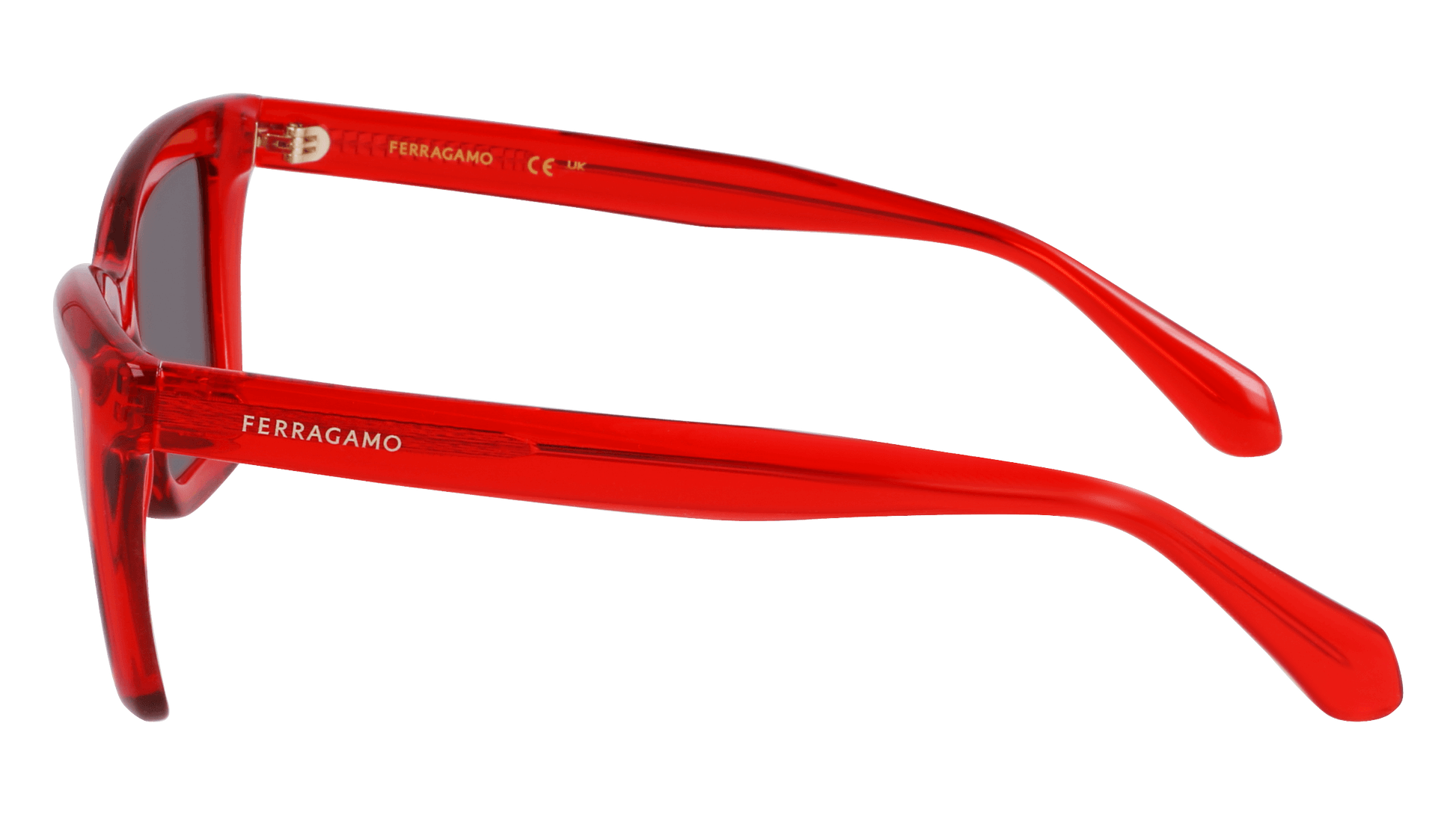 Salvatore Ferragamo SF2039SE 616 Sunglasses Transparent Red 53mm 3