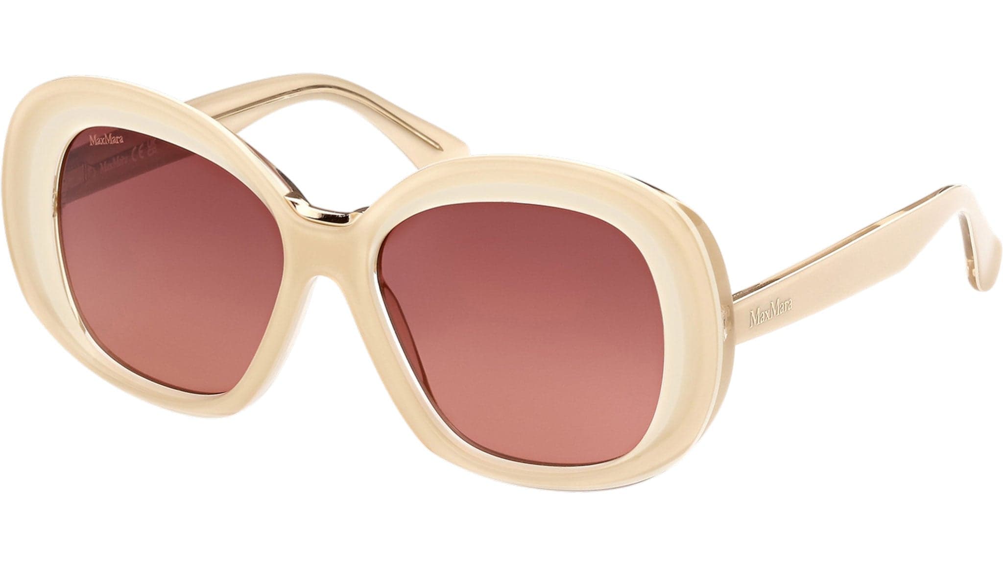 Max Mara MM0087 25F Sunglasses Ivory 55mm