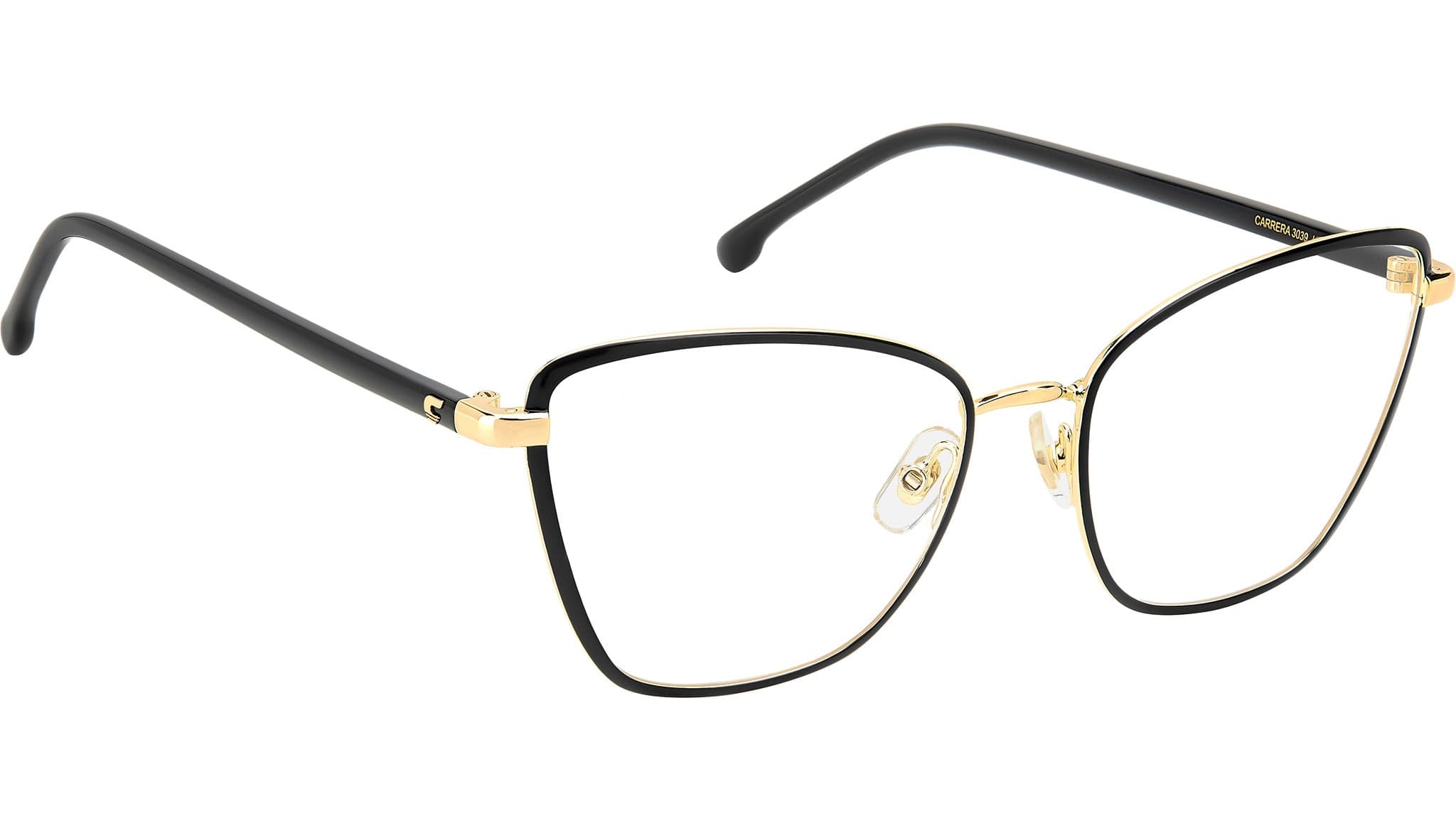 Carrera 3039 0I46 Eyeglasses Black Gold 54mm Women 3