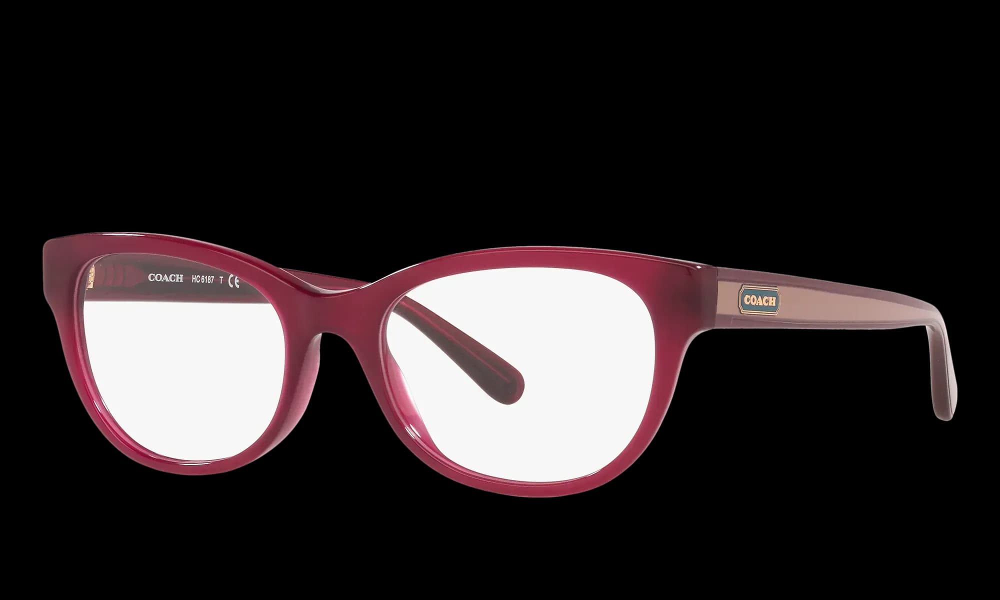Coach HC6187 5615 Eyeglasses Milky Burgundy 52mm Women