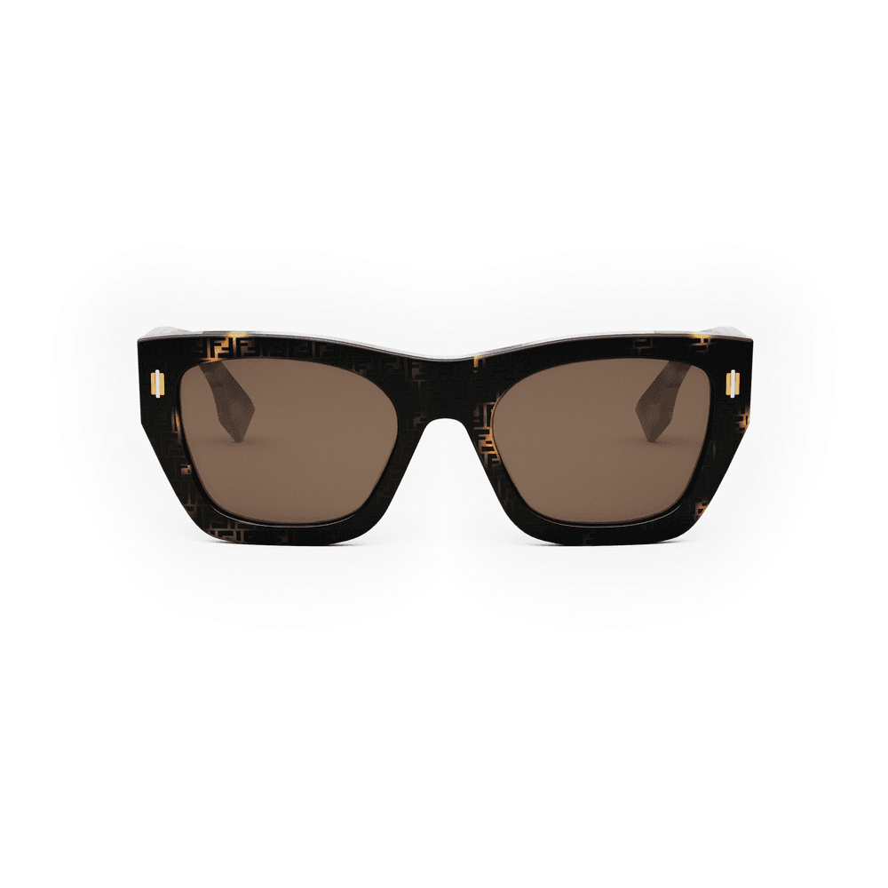 Fendi FE40100I 55E Sunglasses Coloured Havana 53mm Women 2