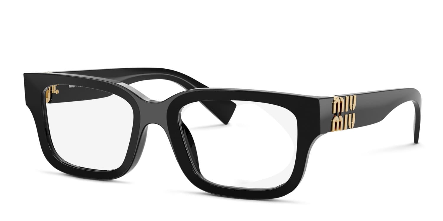 Miu Miu 0MU 02YV 16K1O1 Eyeglasses Black 53mm Women