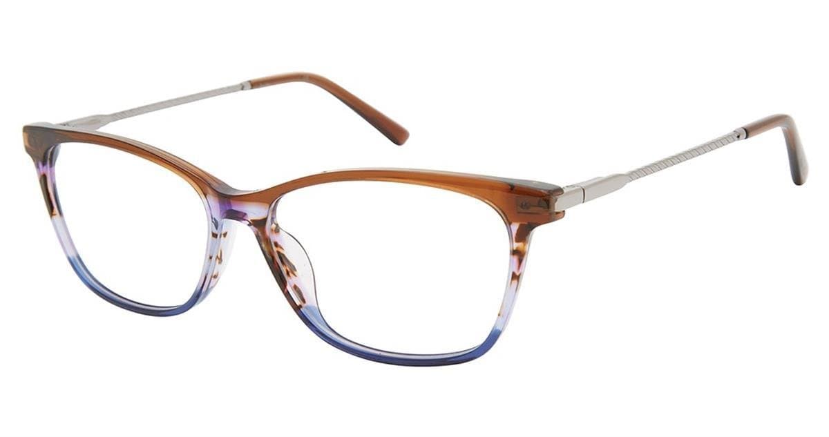 Nicole Miller BARNELL C02 Eyeglasses Dark Latte 57mm Women