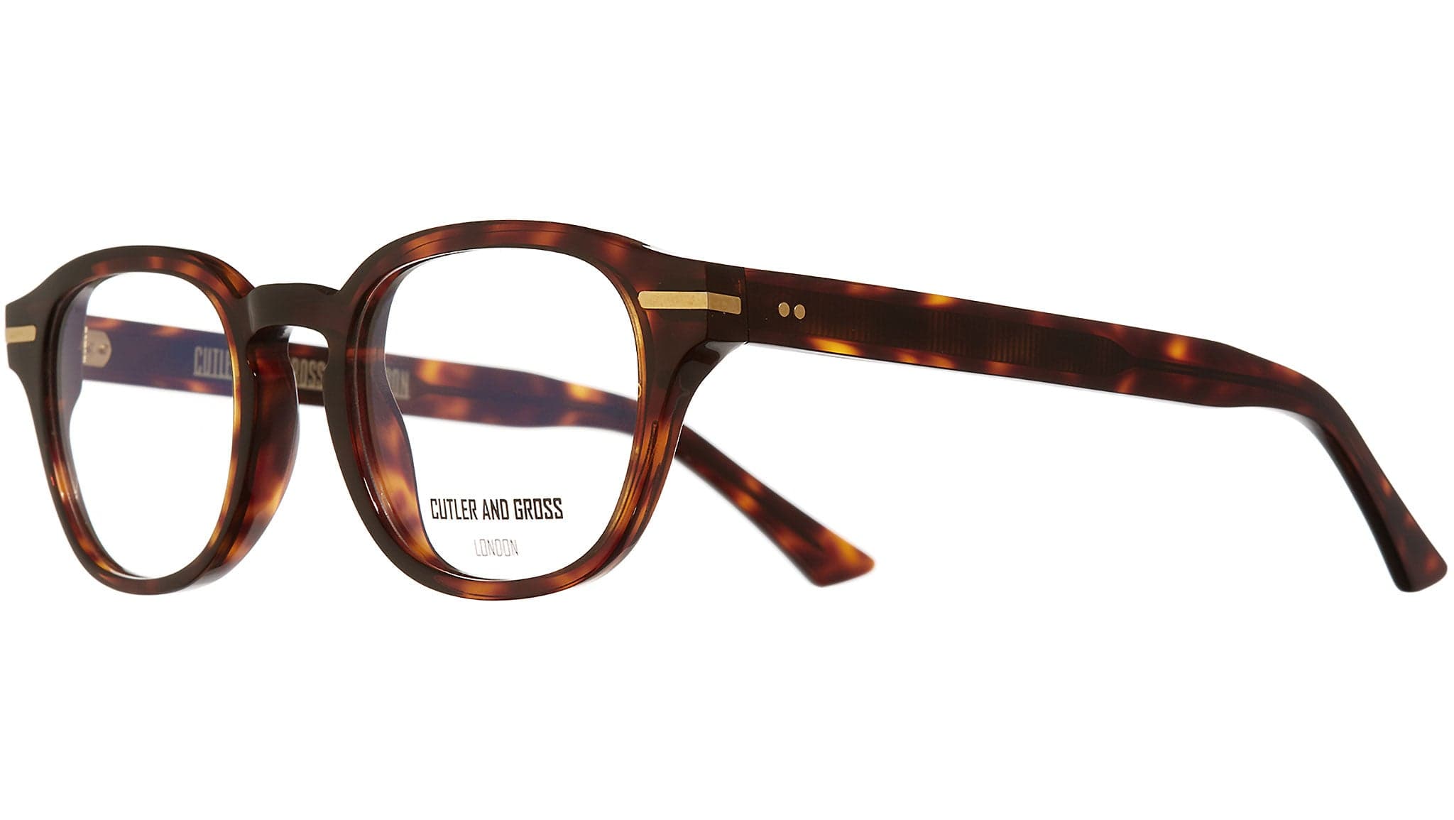 Cutler and Gross CG1356 002 Eyeglasses Dark Turtle 51mm Unisex