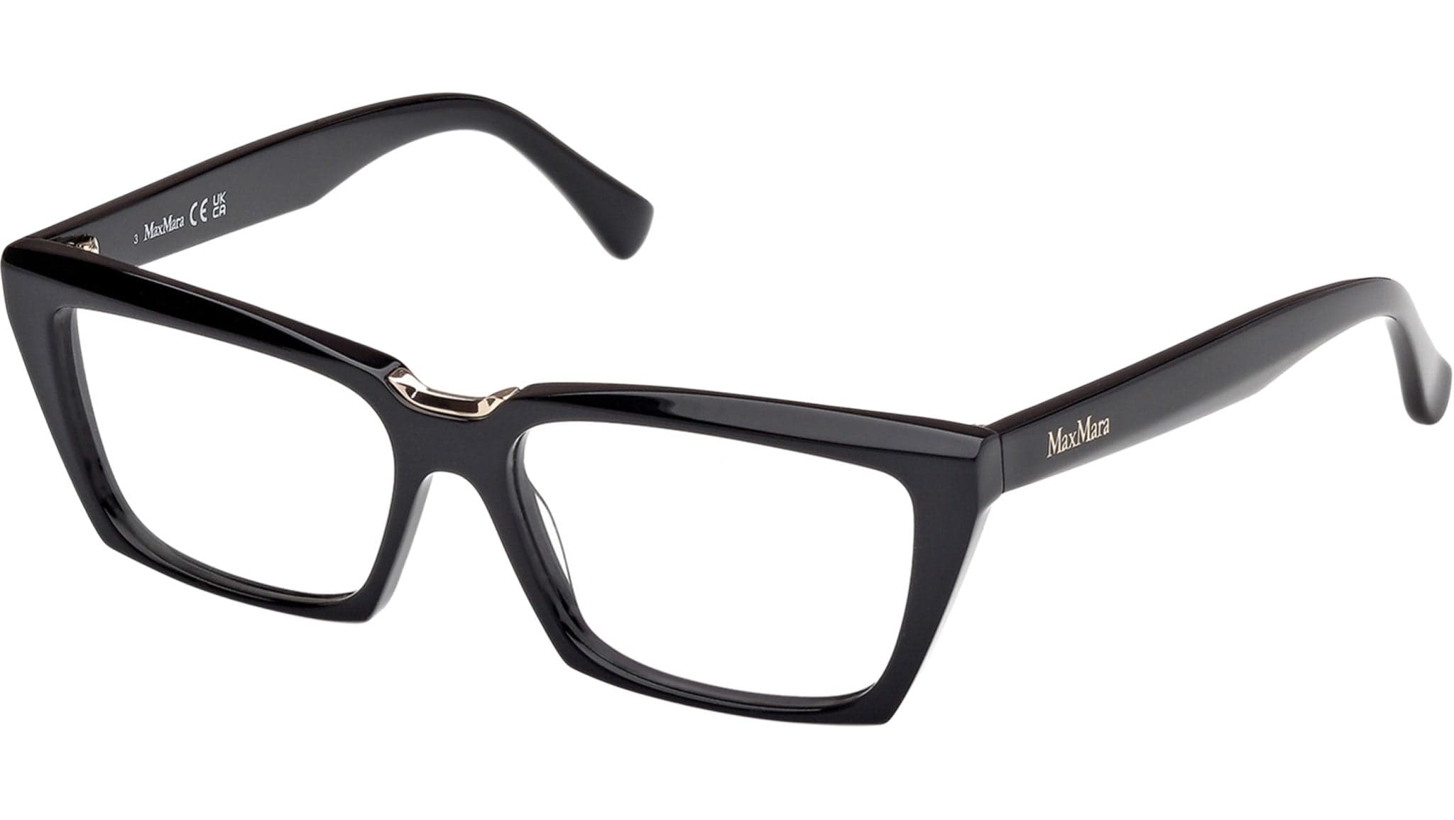 Max Mara MM5180 001 Eyeglasses Shiny Black 53mm