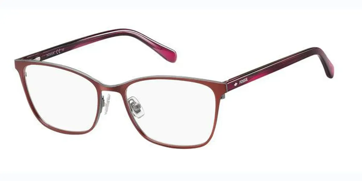 Fossil 7079 7BL Eyeglasses Burgundy 52mm Women