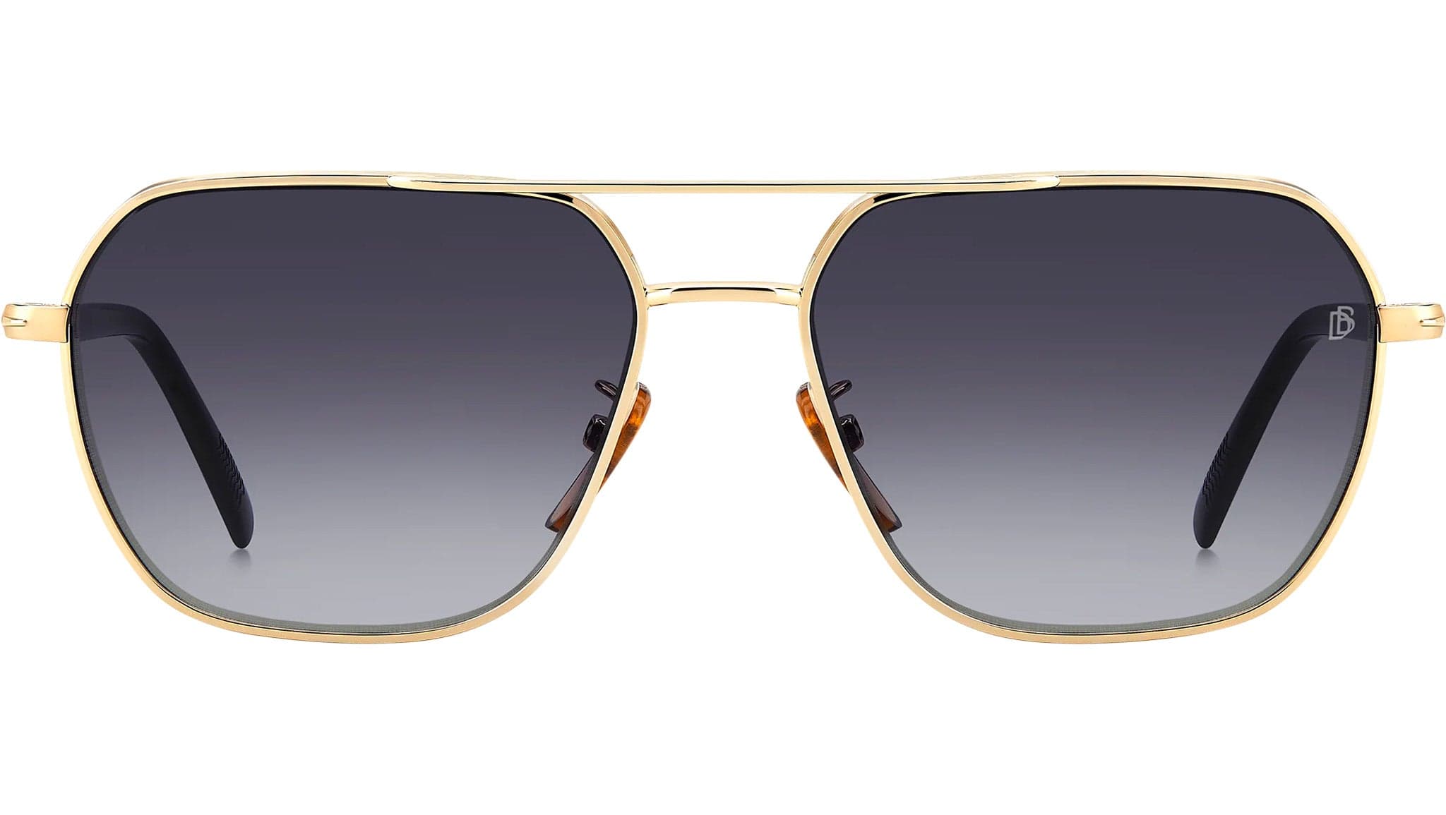David Beckham DB 1128/G/S 0RHL 9O Sunglasses Gold Black 59mm Men 2