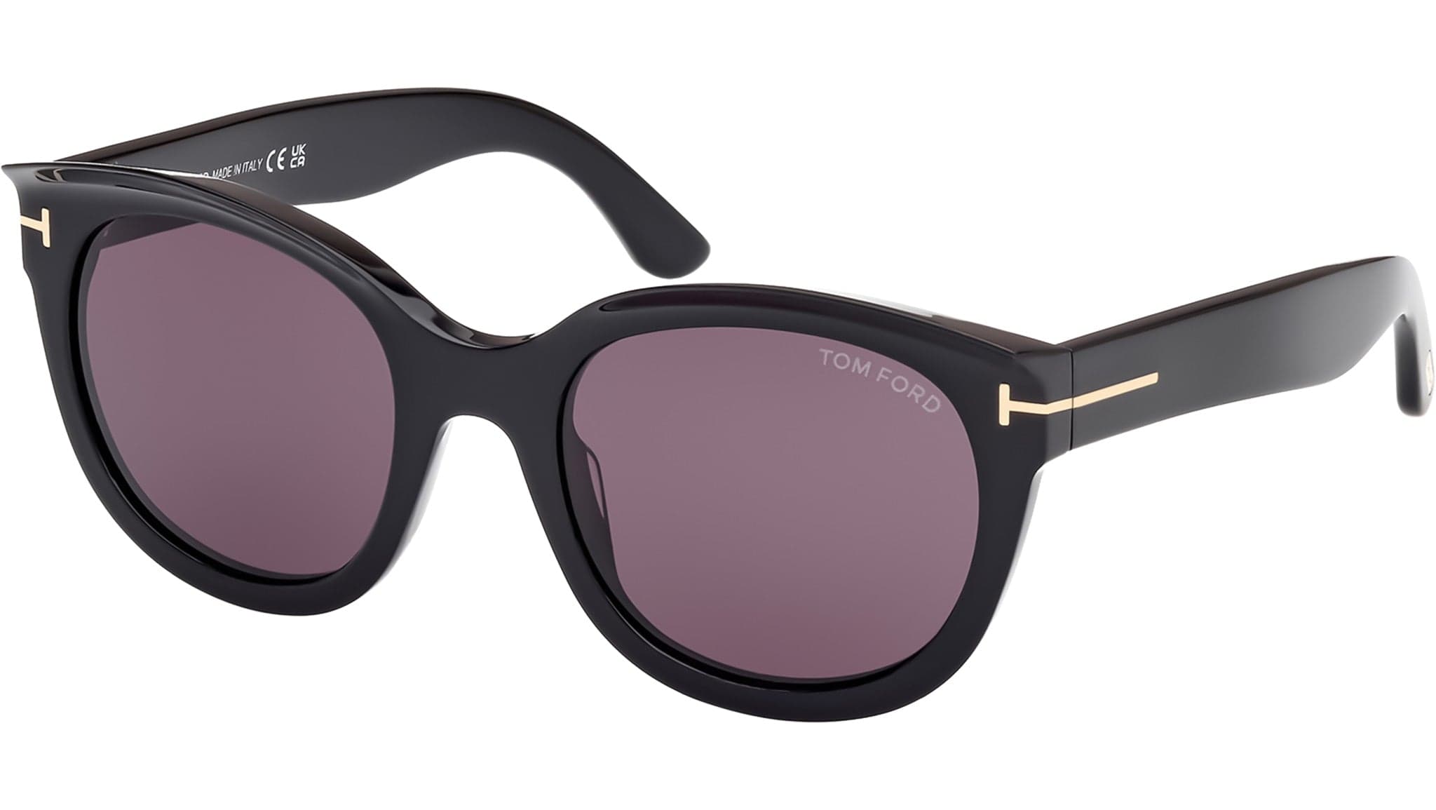 Tom Ford FT1114 01A Sunglasses Shiny Black 54mm Women