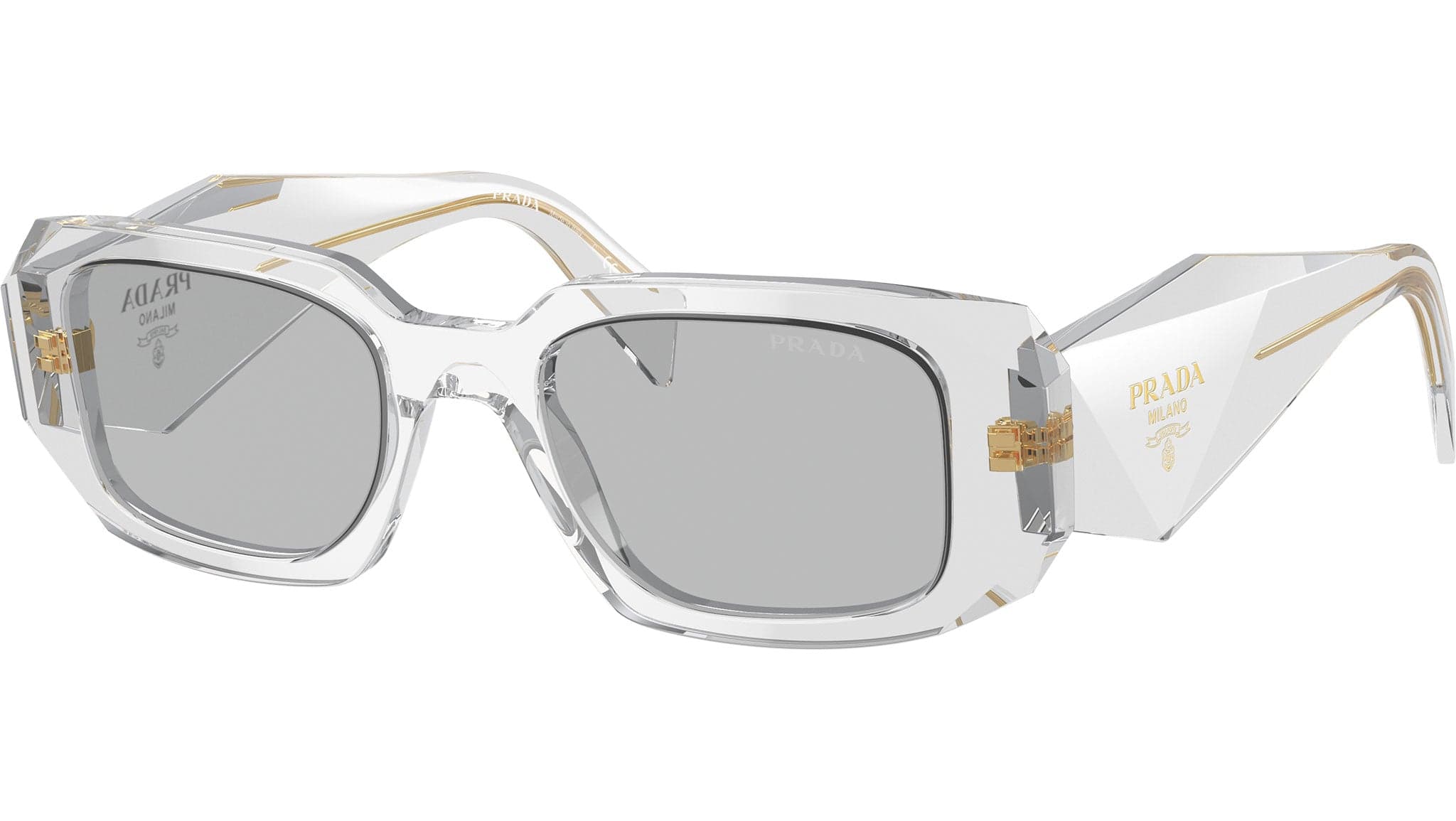 Prada 0PR 17WS 12R30B Sunglasses Transparent Grey 49mm Women
