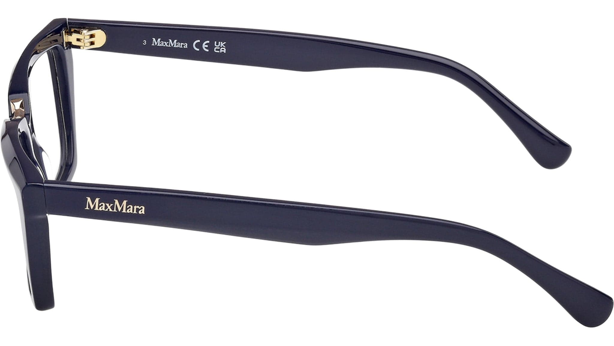 Max Mara MM5180 090 Eyeglasses Shiny Blue 53mm 3