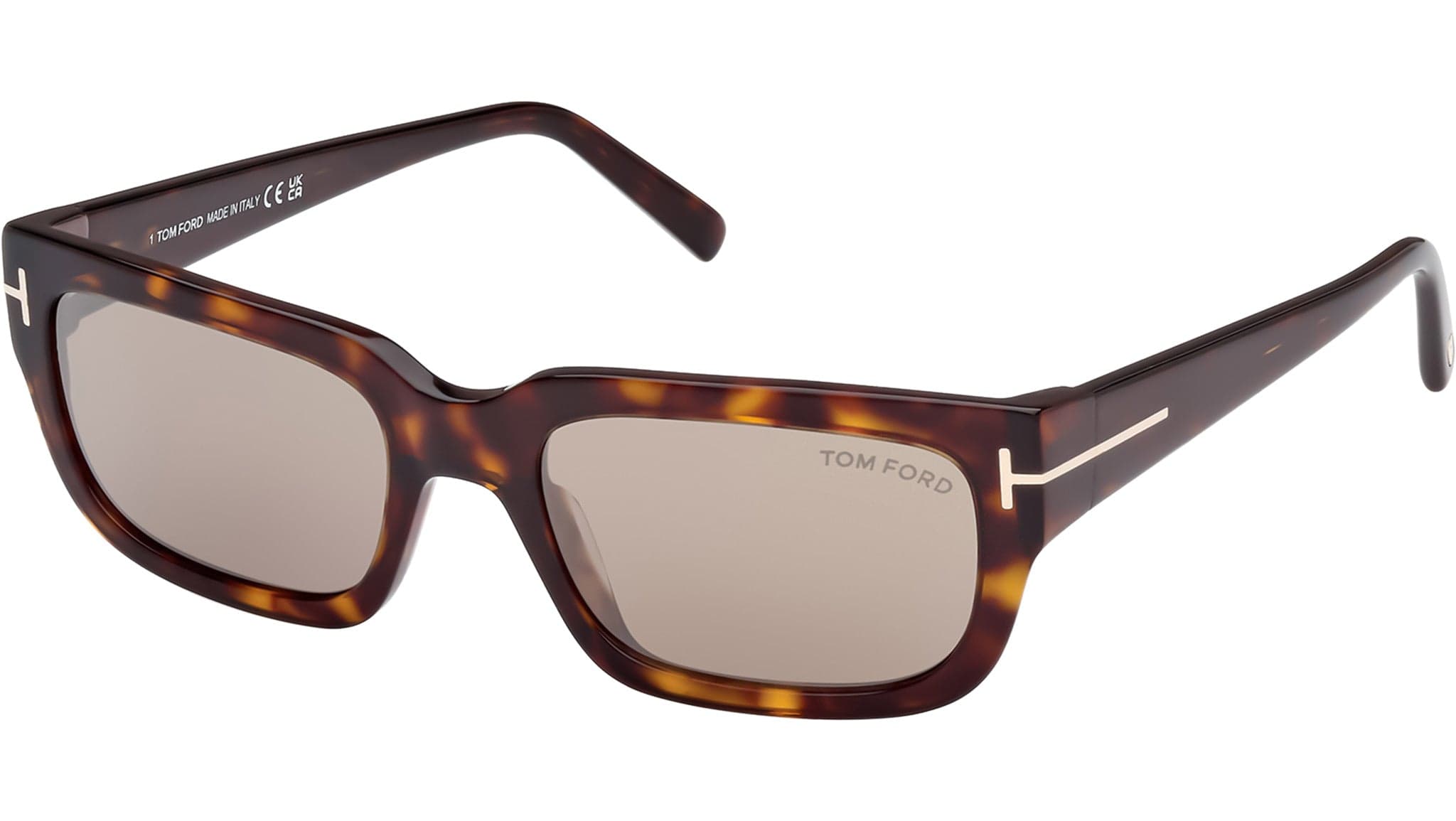 Tom Ford FT1075 52L Sunglasses Dark Havana 54mm
