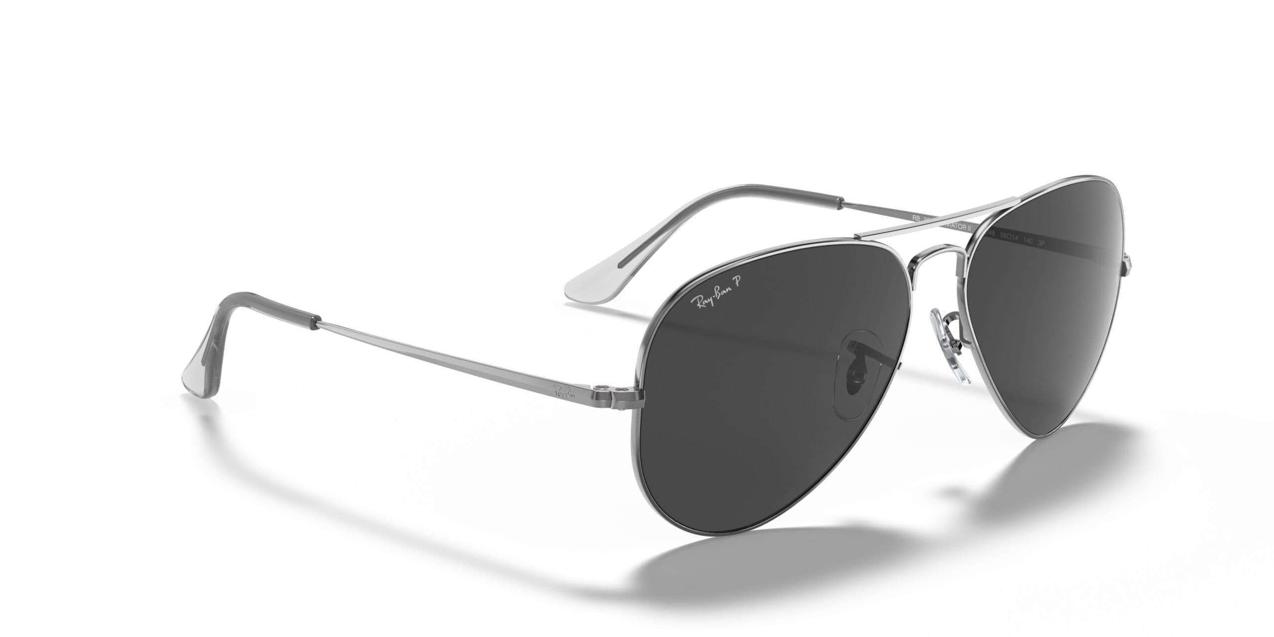 Ray-Ban RB3689 AVIATOR METAL II 004/48 Sunglasses Gray 140mm Women 4