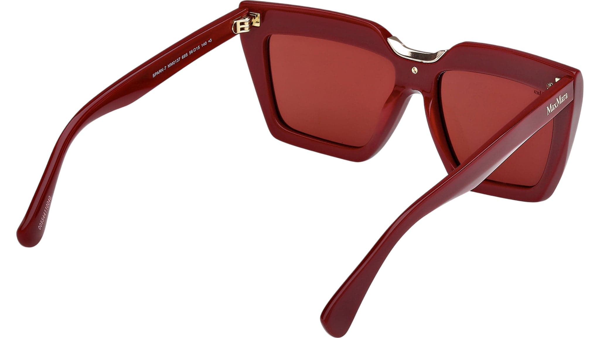 Max Mara MM0137 69S Sunglasses Shiny Bordeaux 56mm 5