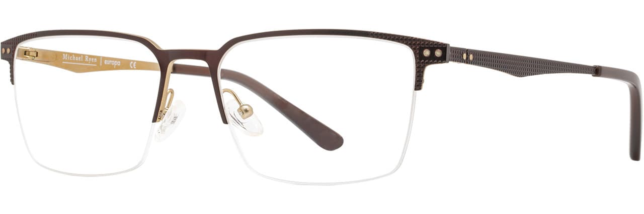Michael Ryen MR-394 C3 Eyeglasses Brown 53mm Men 3