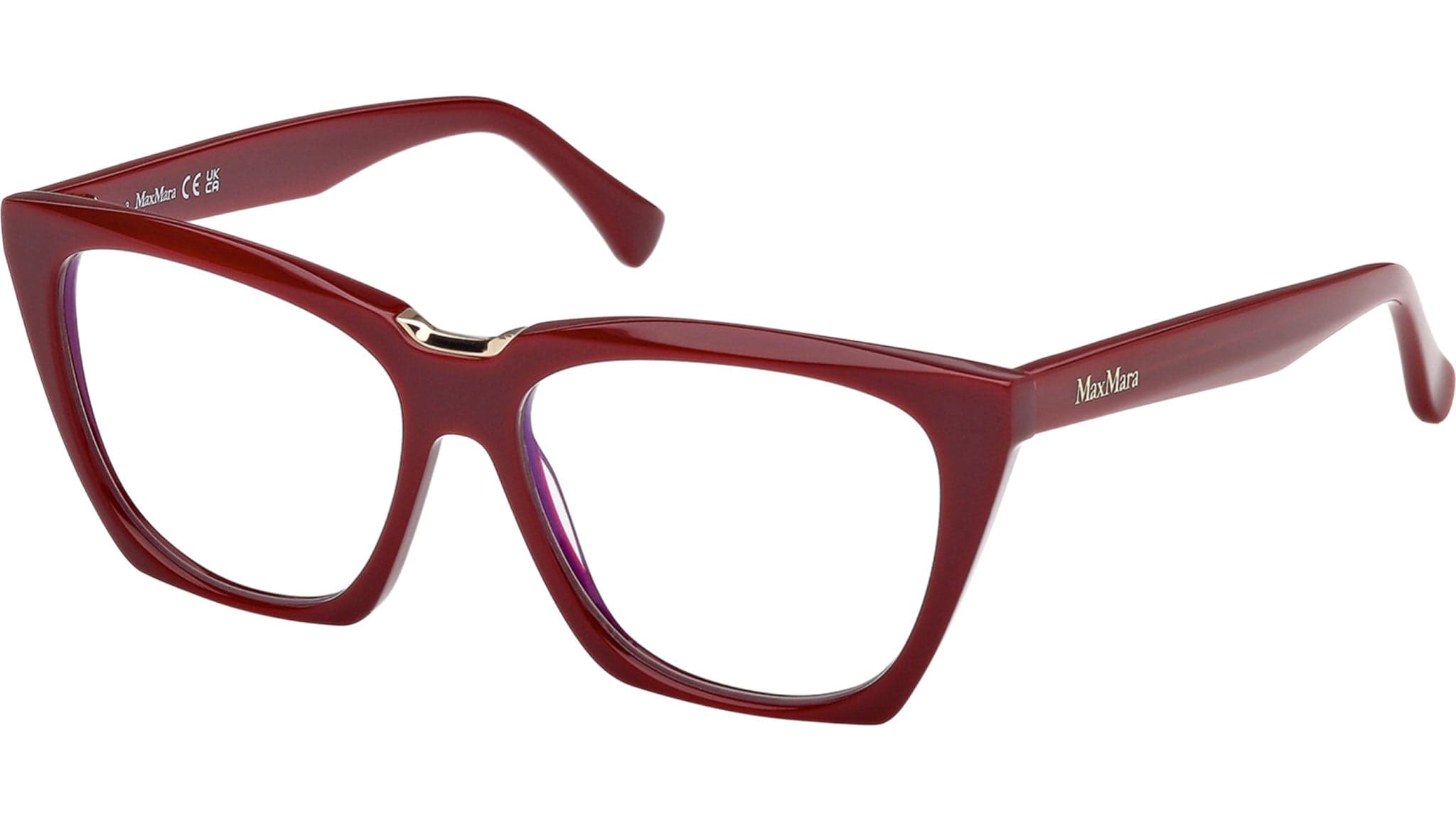 Max Mara MM5188-B 069 Eyeglasses Shiny Bordeaux 54mm Women