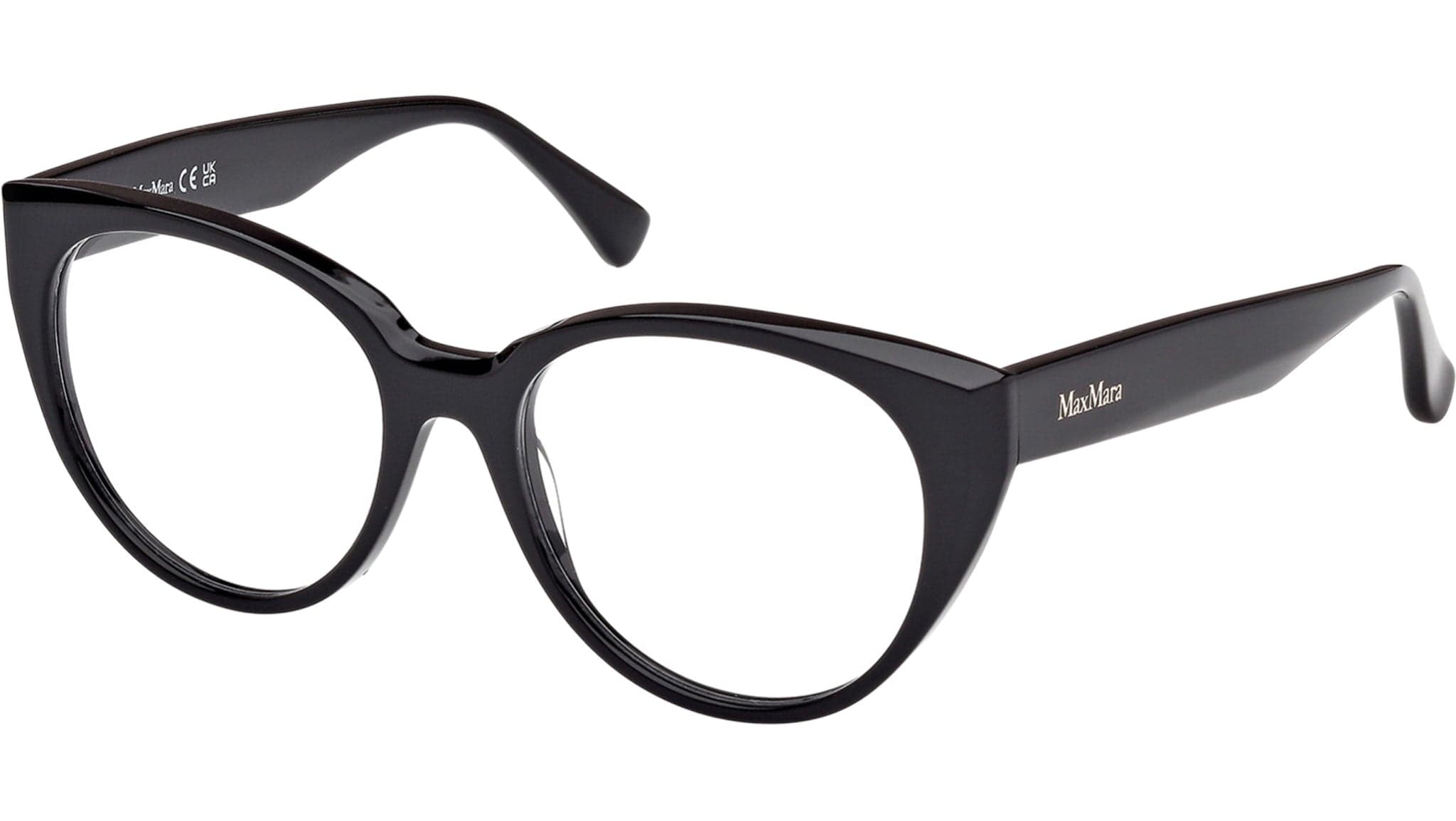 Max Mara MM5161 001 Eyeglasses Shiny Black 53mm