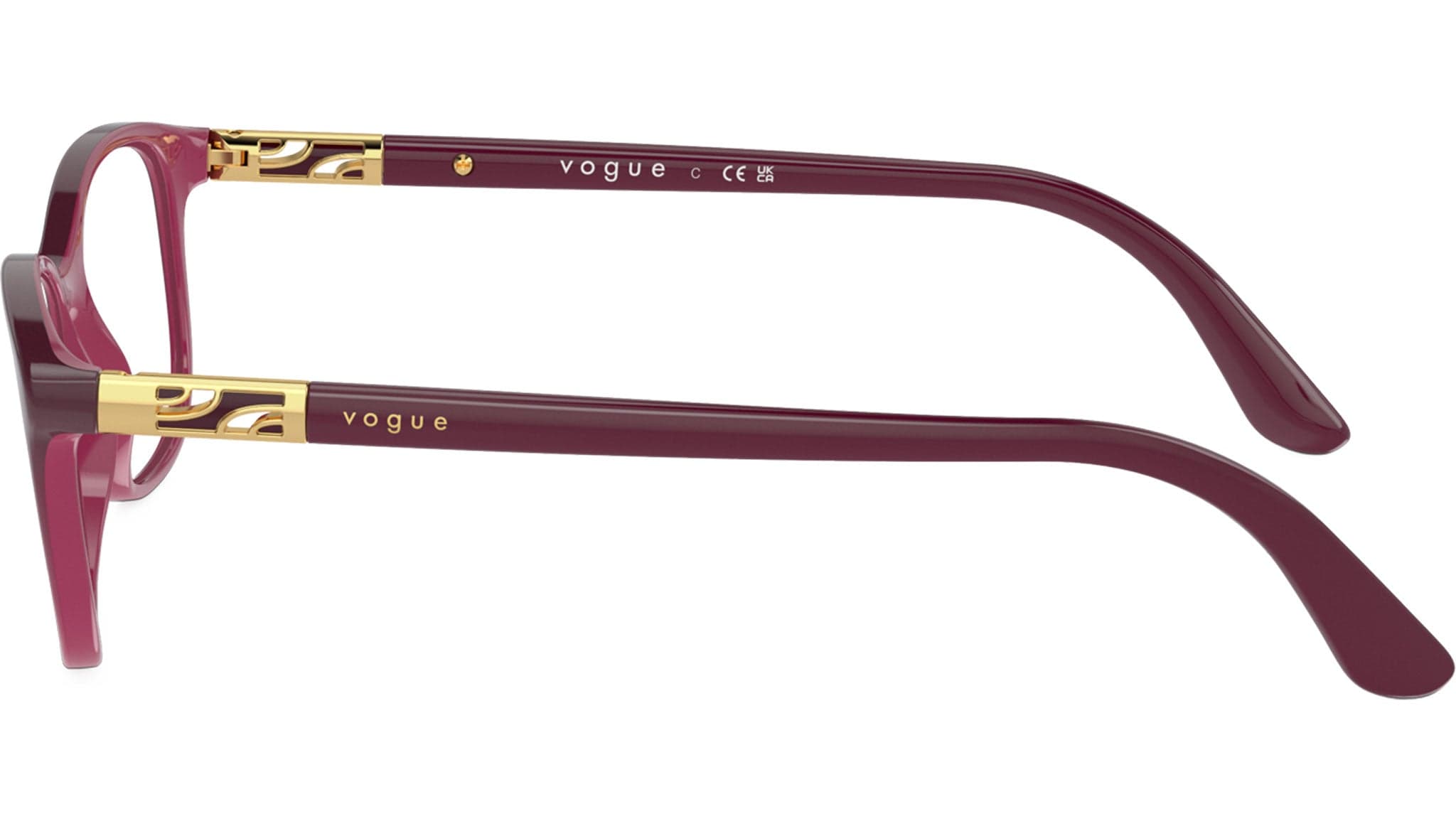 Vogue VO5163 2557 VO5163 Wavy Chic Eyeglasses Multicolor 51mm Women 3