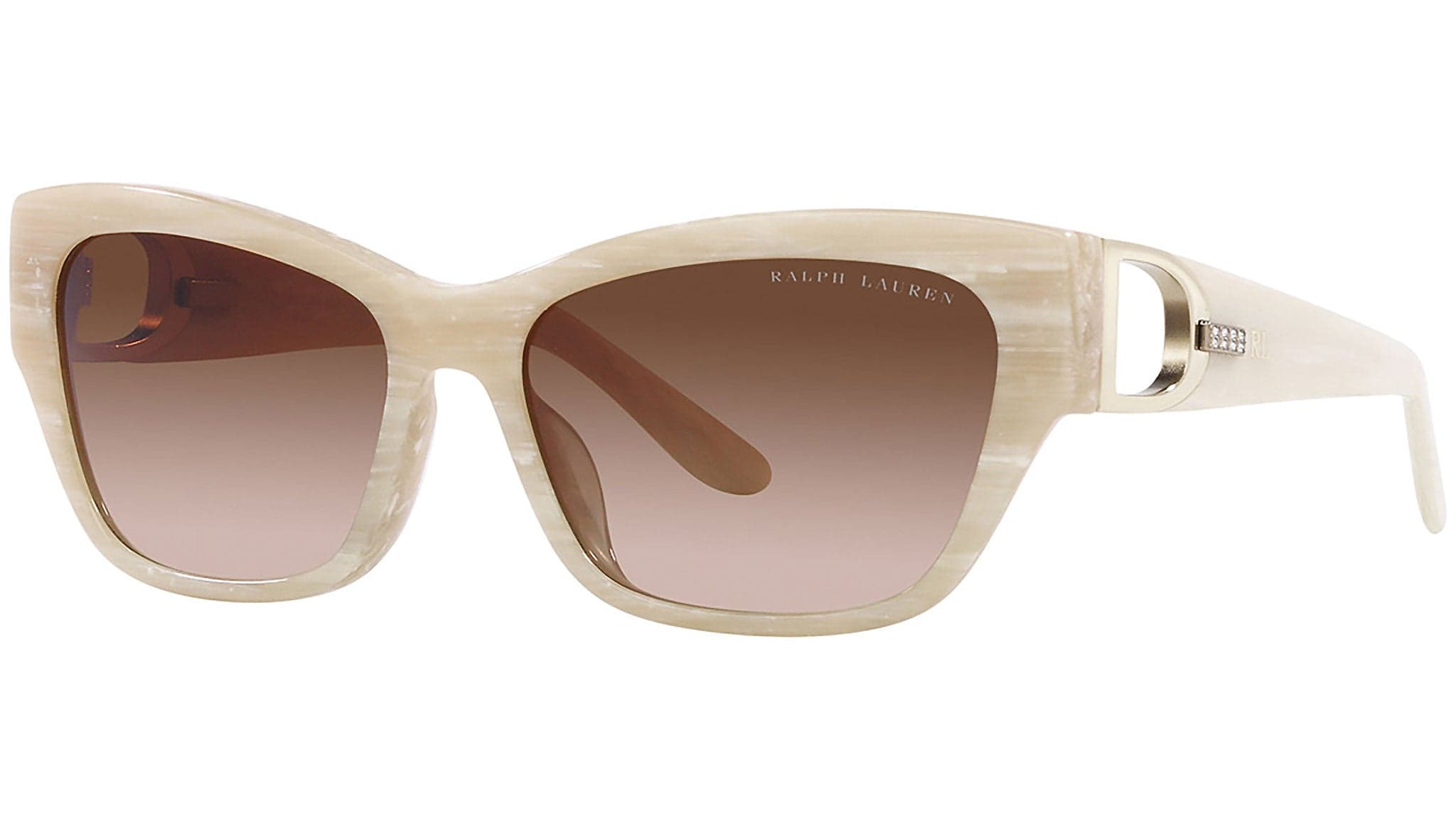 Ralph Lauren 0RL8206U 608413 Sunglasses Cream Horn 57mm Women