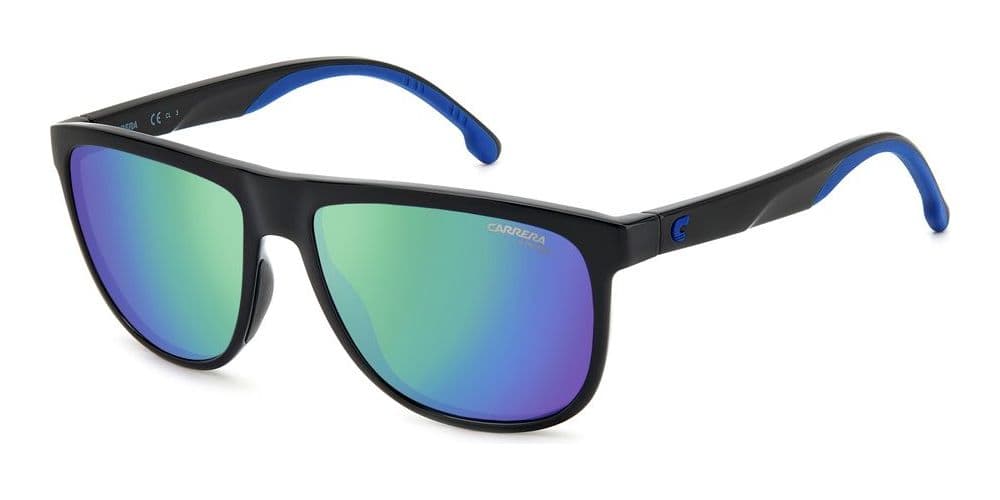 Carrera 8059/S 0D51 Z0 Sunglasses Black Blue 58mm Men