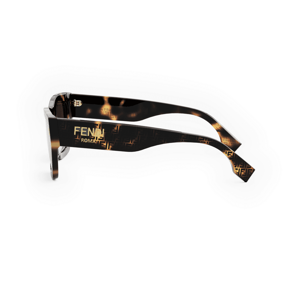 Fendi FE40100I 55E Sunglasses Coloured Havana 53mm Women 3