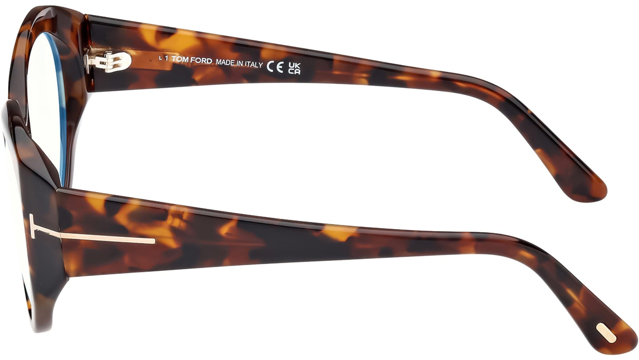 Tom Ford FT5950-B 052 Eyeglasses Dark Havana 53mm 3