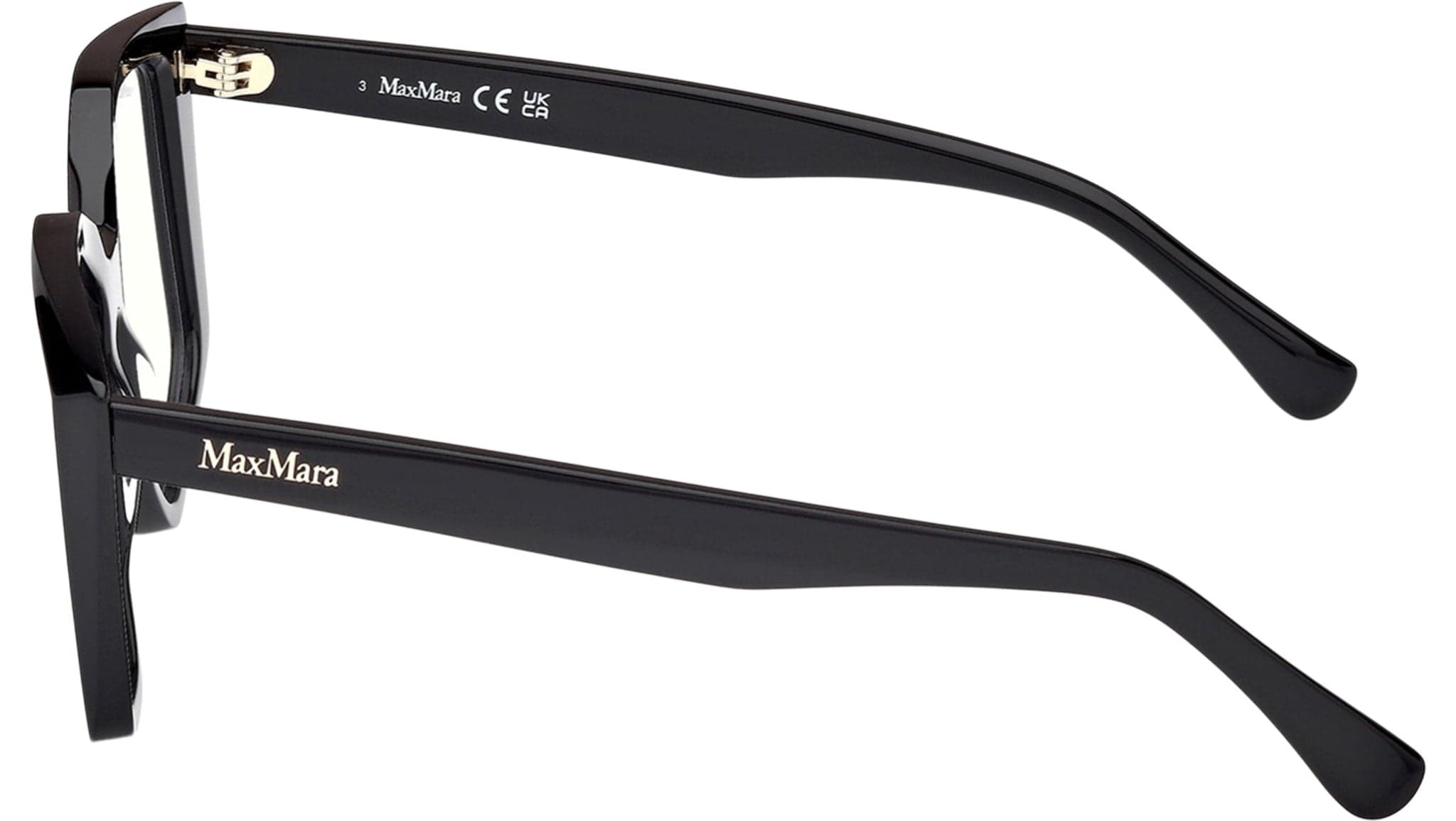 Max Mara MM5162-B 001 Eyeglasses Shiny Black 53mm 3