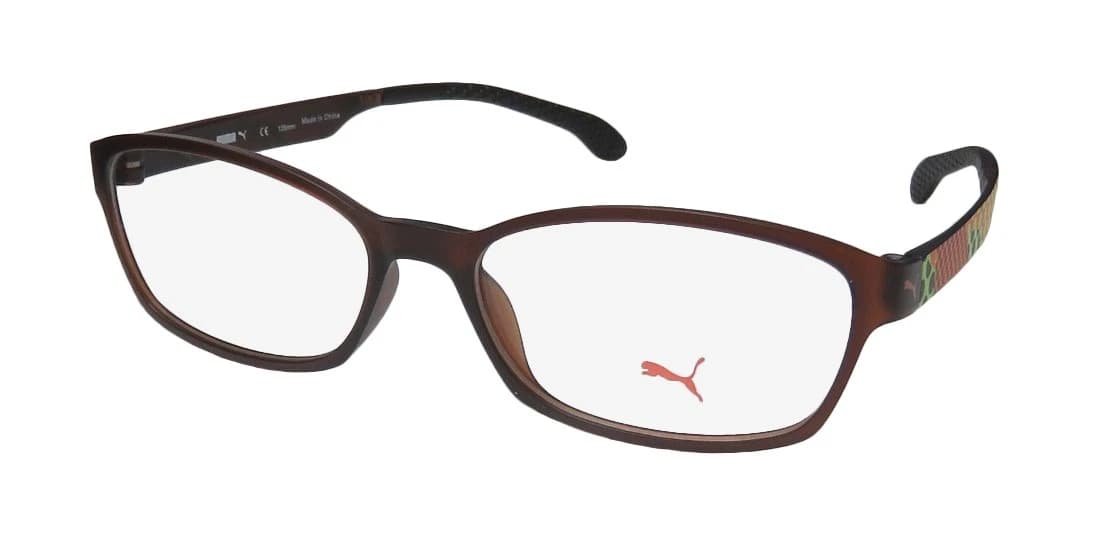 Puma PU15439 Eyeglasses Brown 50mm Kids