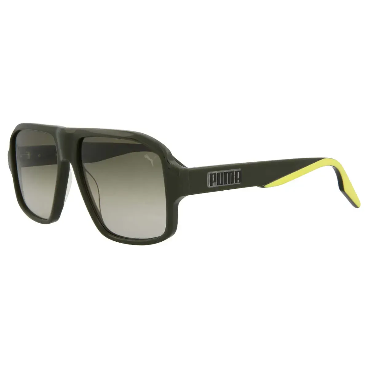 Puma PU0308S 004 Sunglasses Green 56mm Men