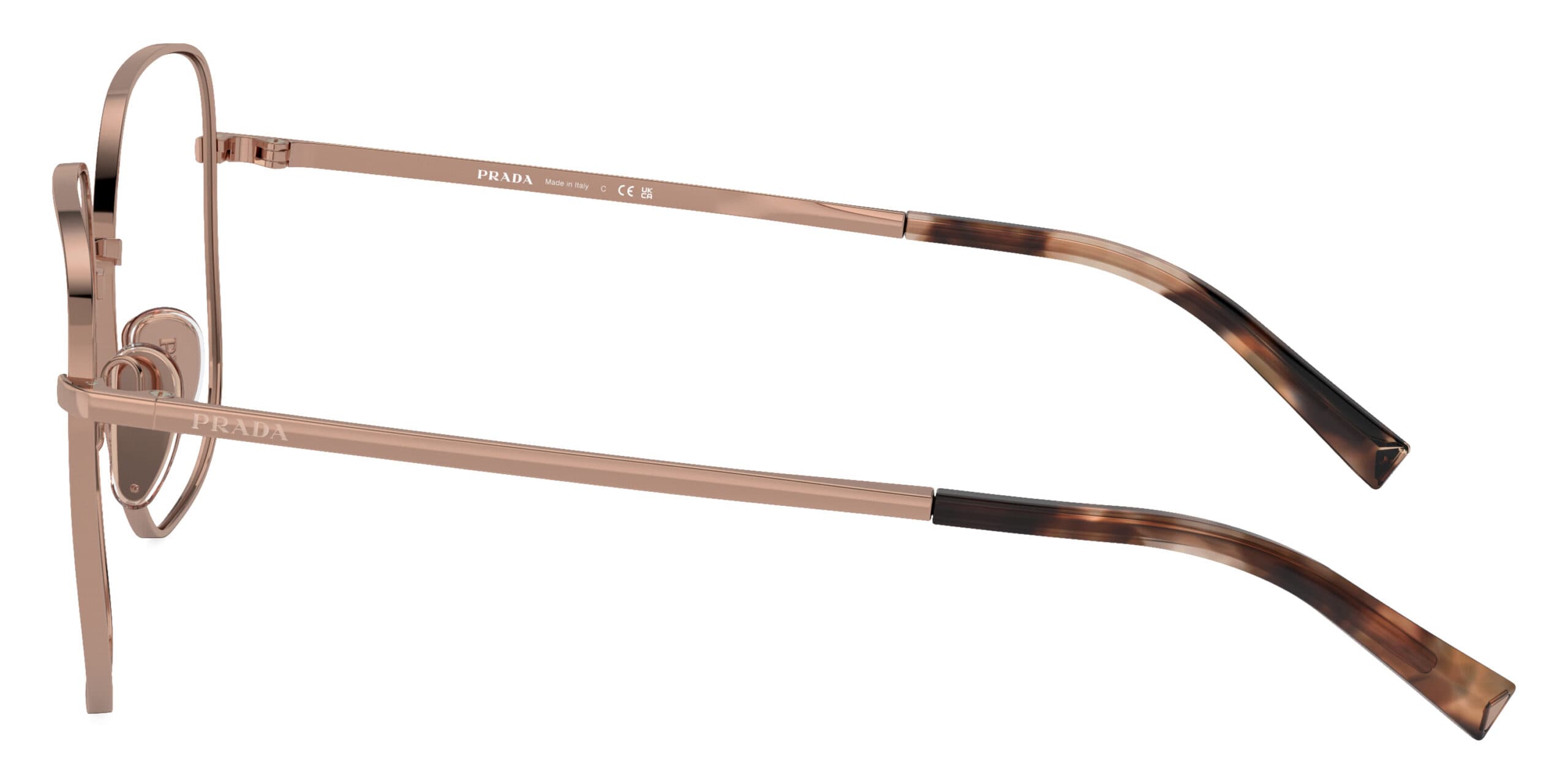 Prada VPRA59 ZVF1O1 Eyeglasses Rose Gold 53mm Women 3