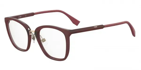Fendi FF0455/G LHF Eyeglasses Burgundy 53mm Women