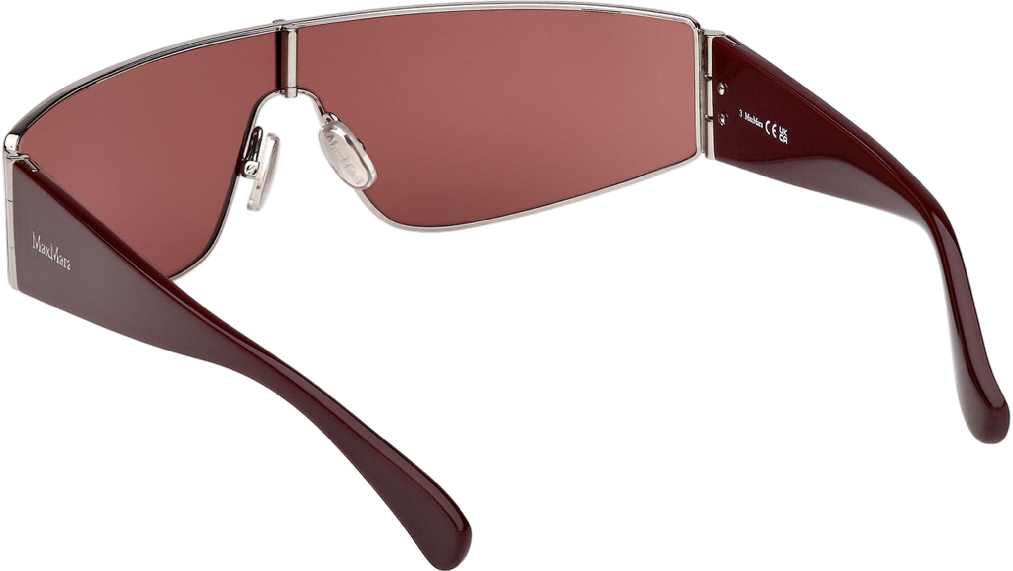 Max Mara MM0164 14S Sunglasses Shiny Light Ruthenium 0mm Women 4