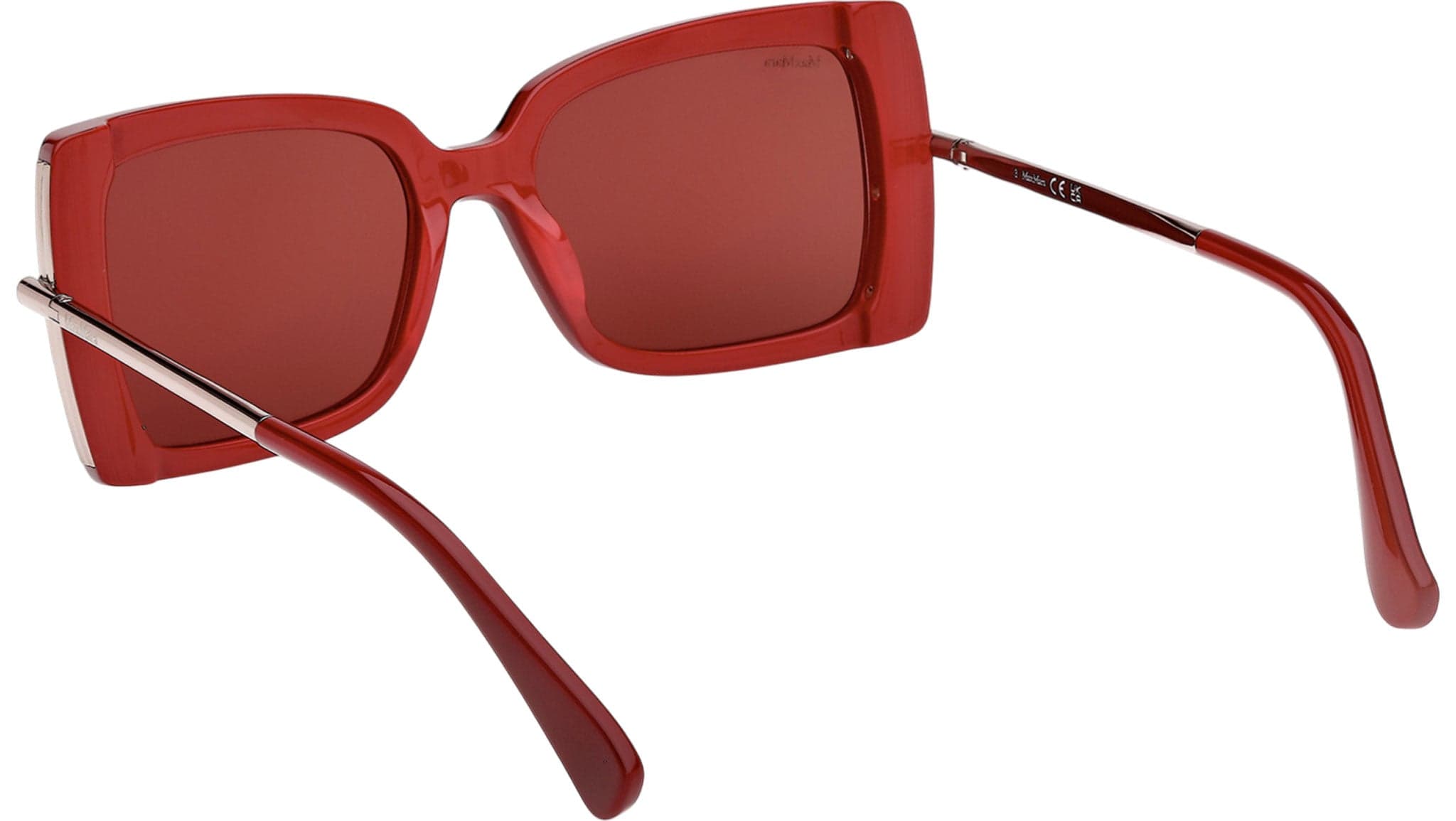 Max Mara MM0166 69S Sunglasses Shiny Bordeaux 53mm Women 4