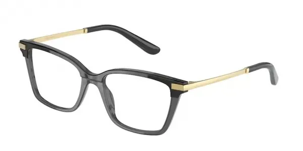 Dolce & Gabbana DG3345 Eyeglasses Black/transparent Black 50mm Women