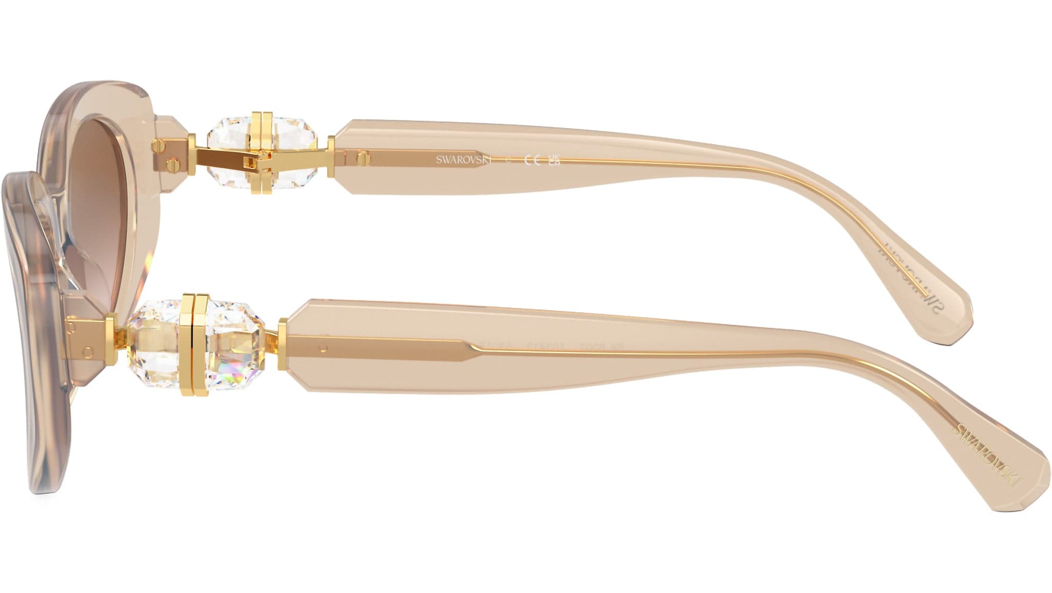 Swarovski SK6033 106673 Sunglasses Beige 145mm Women 3