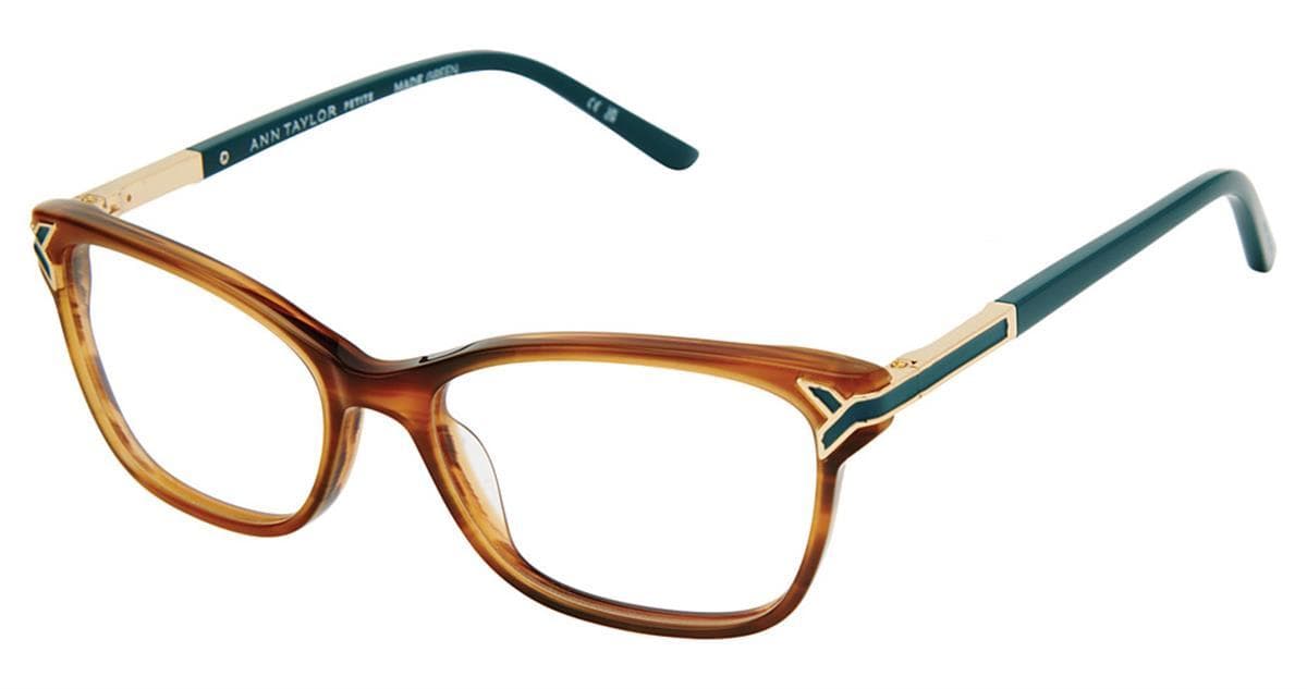 Ann Taylor ATP831 C02 Eyeglasses Brown Horn 51mm Women