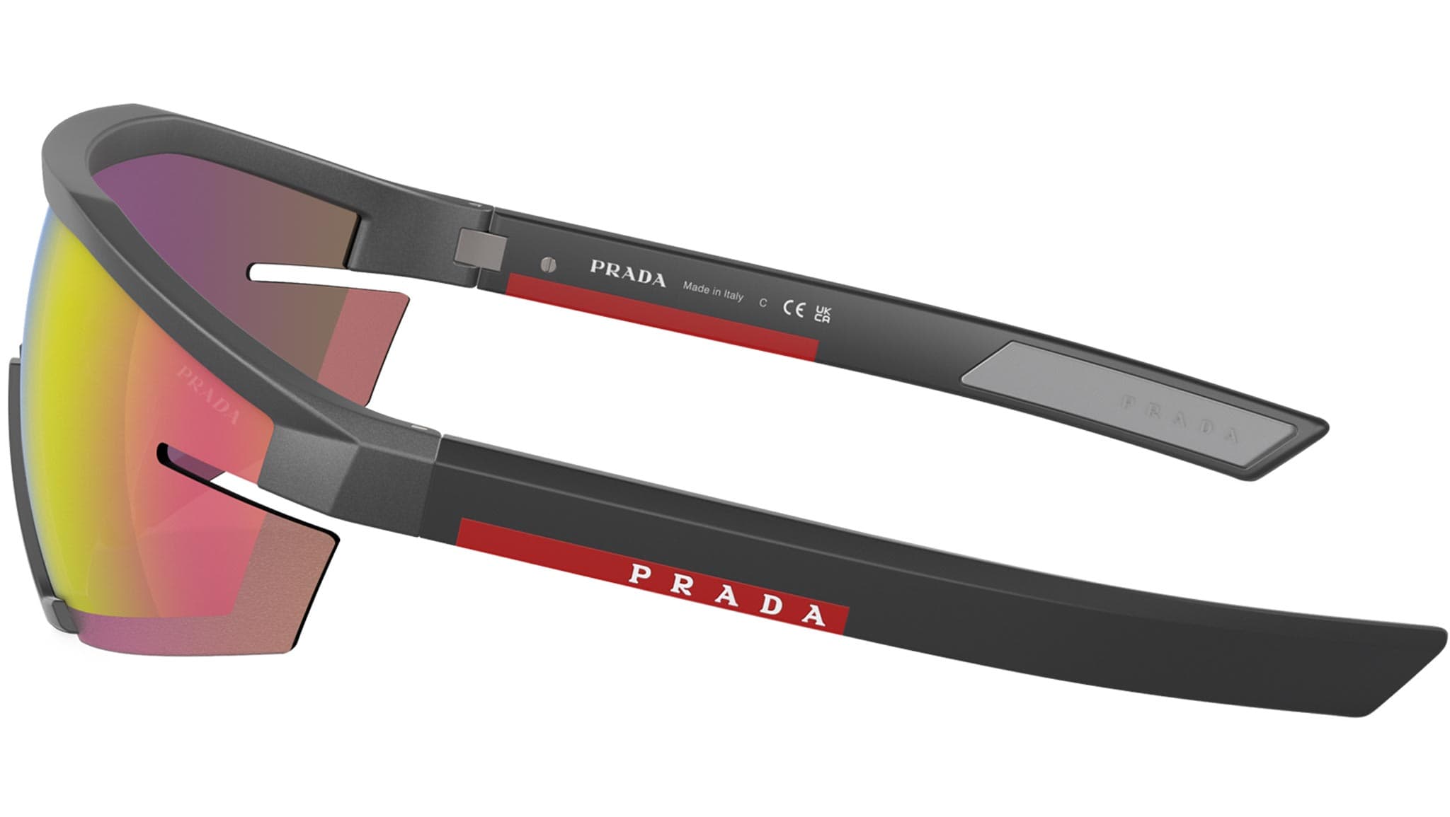 Prada PS 03ZS 15P20A Sunglasses Gunmetal 44mm Unisex 3
