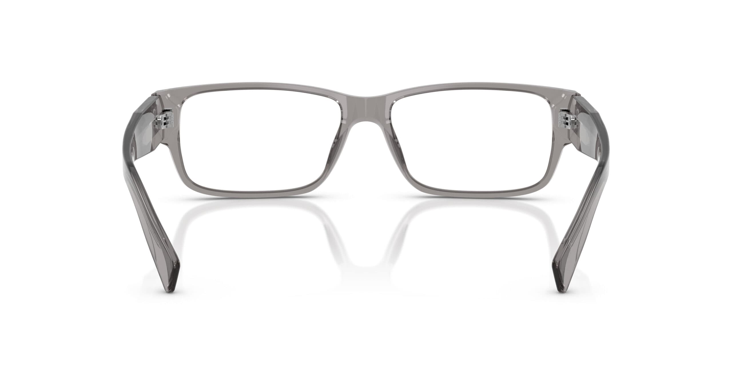 Prada PR B09V 16Z1O1 Eyeglasses Transparent Grey 57mm Men 4