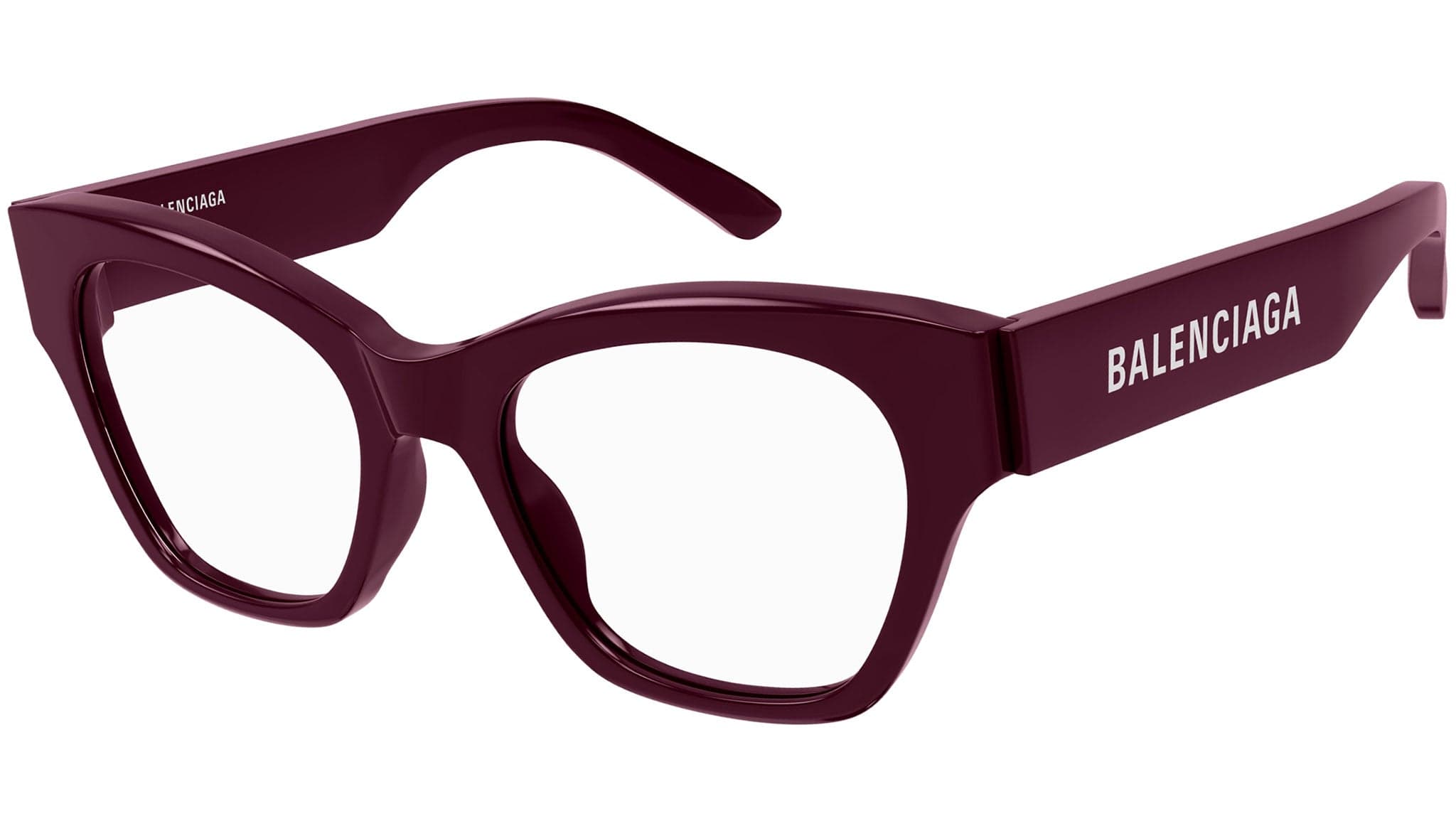Balenciaga BB0263O 004 Eyeglasses Burgundy 52mm Women