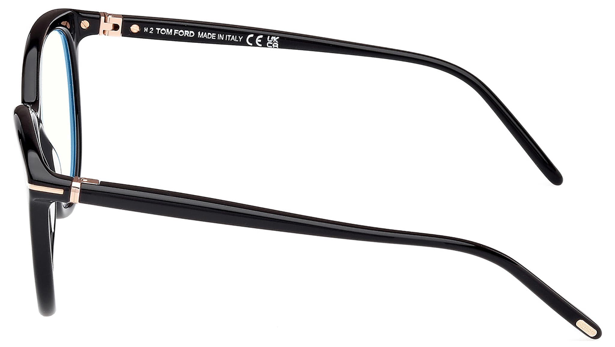 Tom Ford FT5990-B 001 Eyeglasses Shiny Black 55mm Women 3