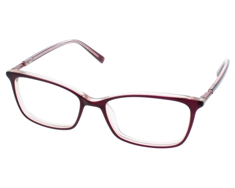 Ellen Tracy Serbia Eyeglasses Raisin Laminate 53mm Women