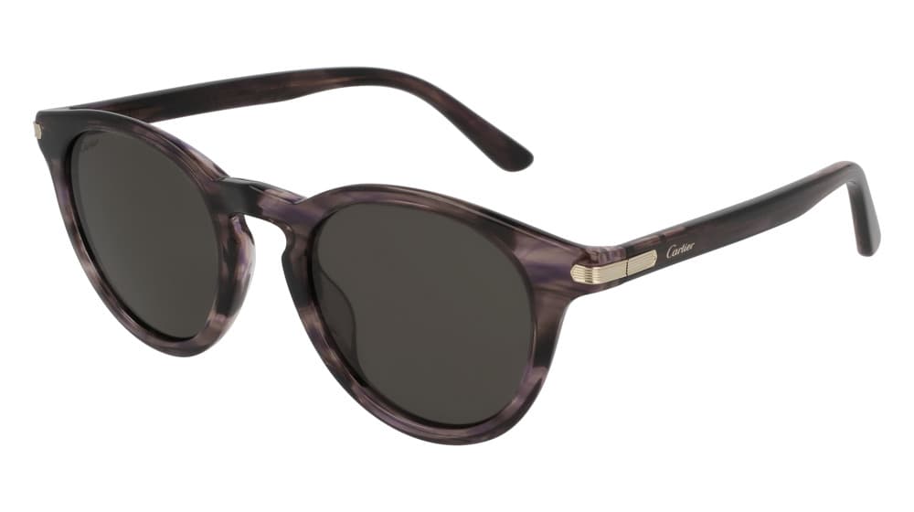 Cartier CT0010S 003 Sunglasses Havana 48mm Unisex