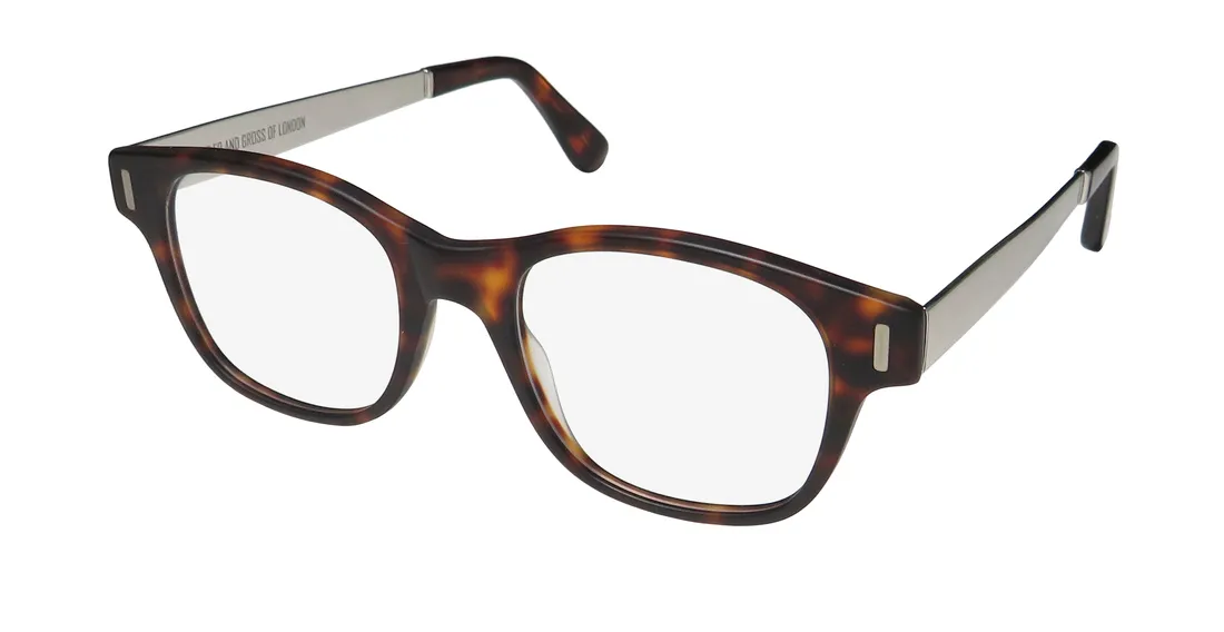 Cutler and Gross 1173 mdt01 Eyeglasses Matte Dark Turtle 01 48mm Unisex
