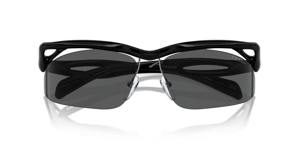 Prada PR A25S 1AB5S0 Sunglasses Shiny Black 71mm Women 5